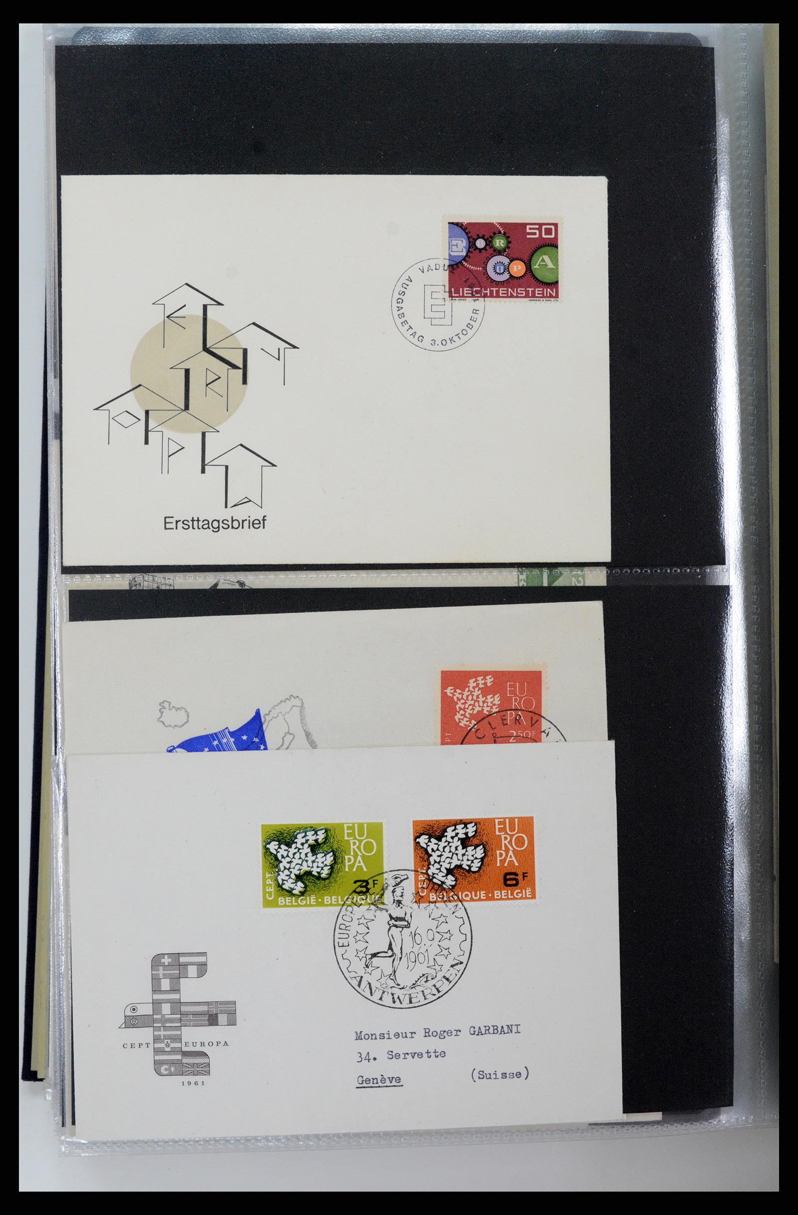 37694 065 - Postzegelverzameling 37694 Europa CEPT FDC's 1956-1970.
