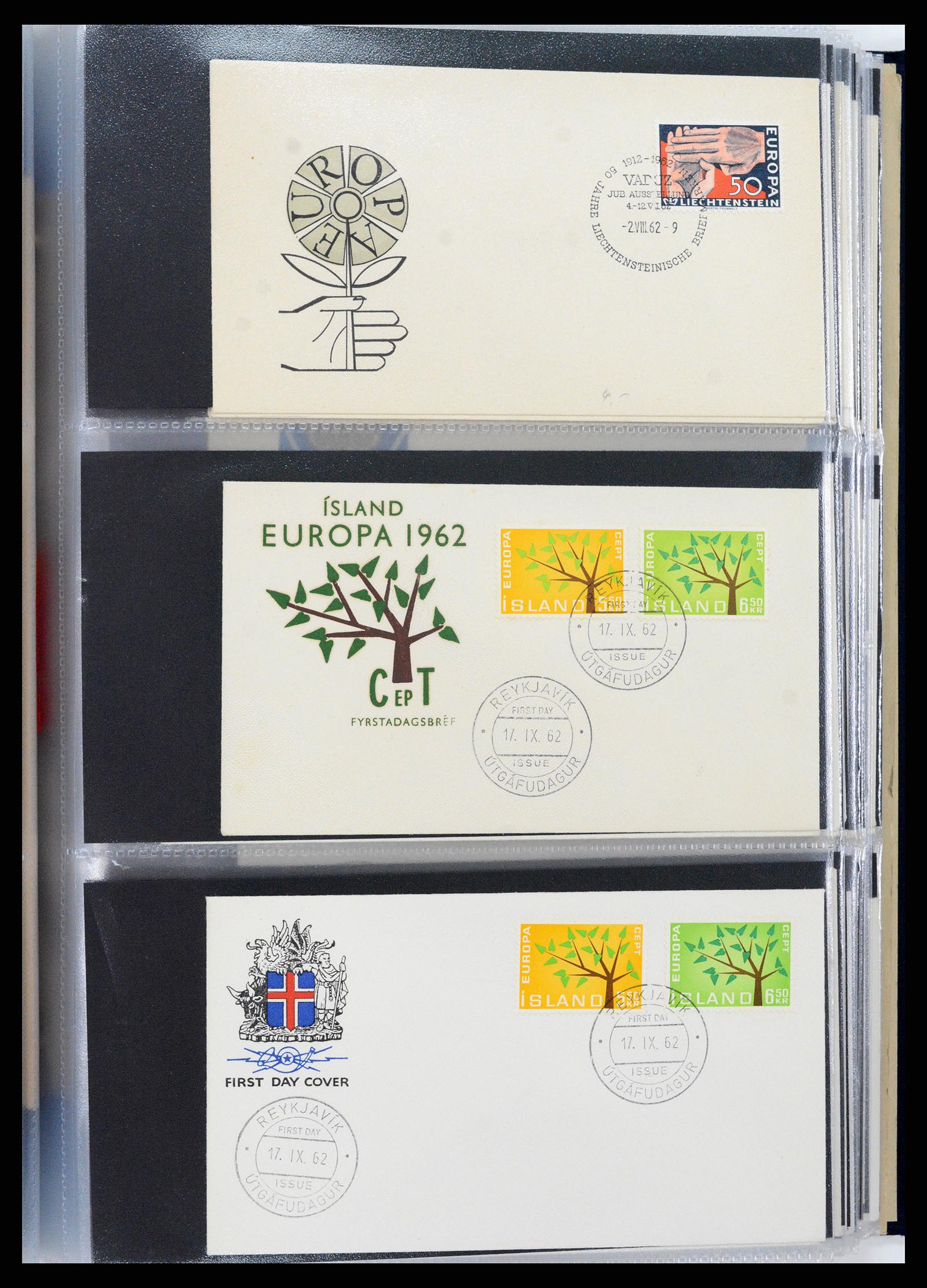 37694 078 - Postzegelverzameling 37694 Europa CEPT FDC's 1956-1970.