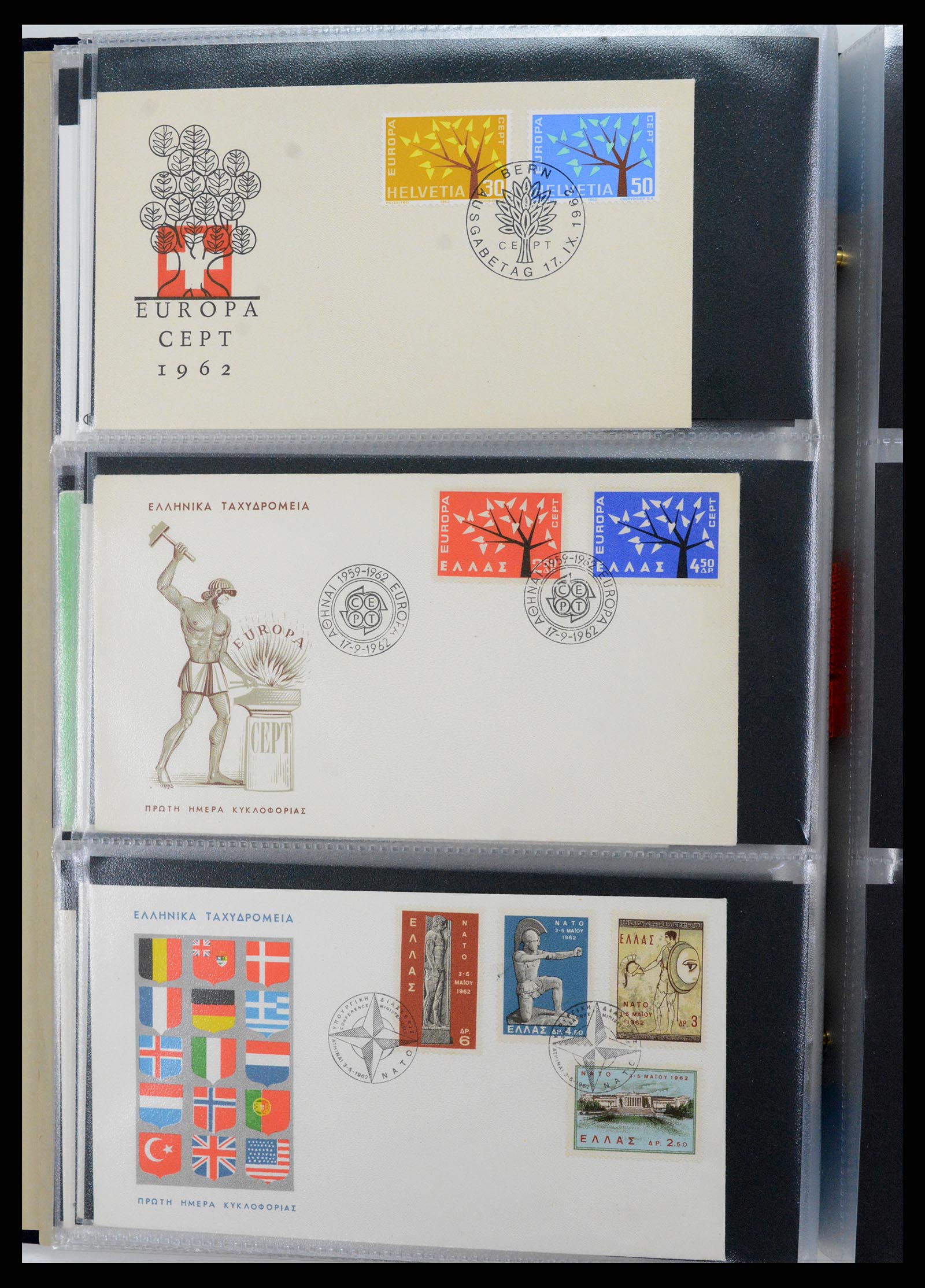 37694 079 - Postzegelverzameling 37694 Europa CEPT FDC's 1956-1970.