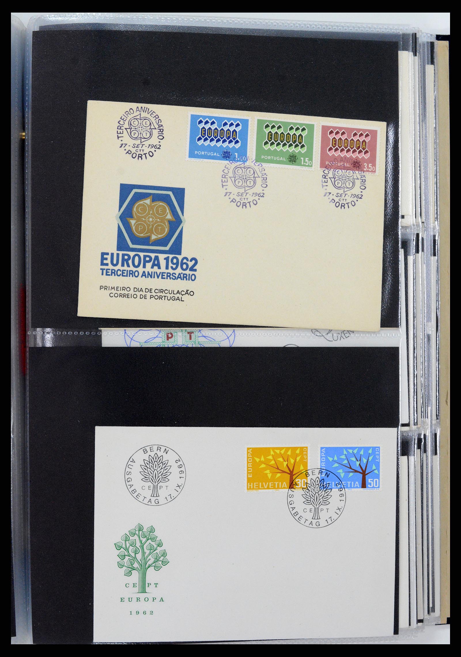 37694 084 - Postzegelverzameling 37694 Europa CEPT FDC's 1956-1970.