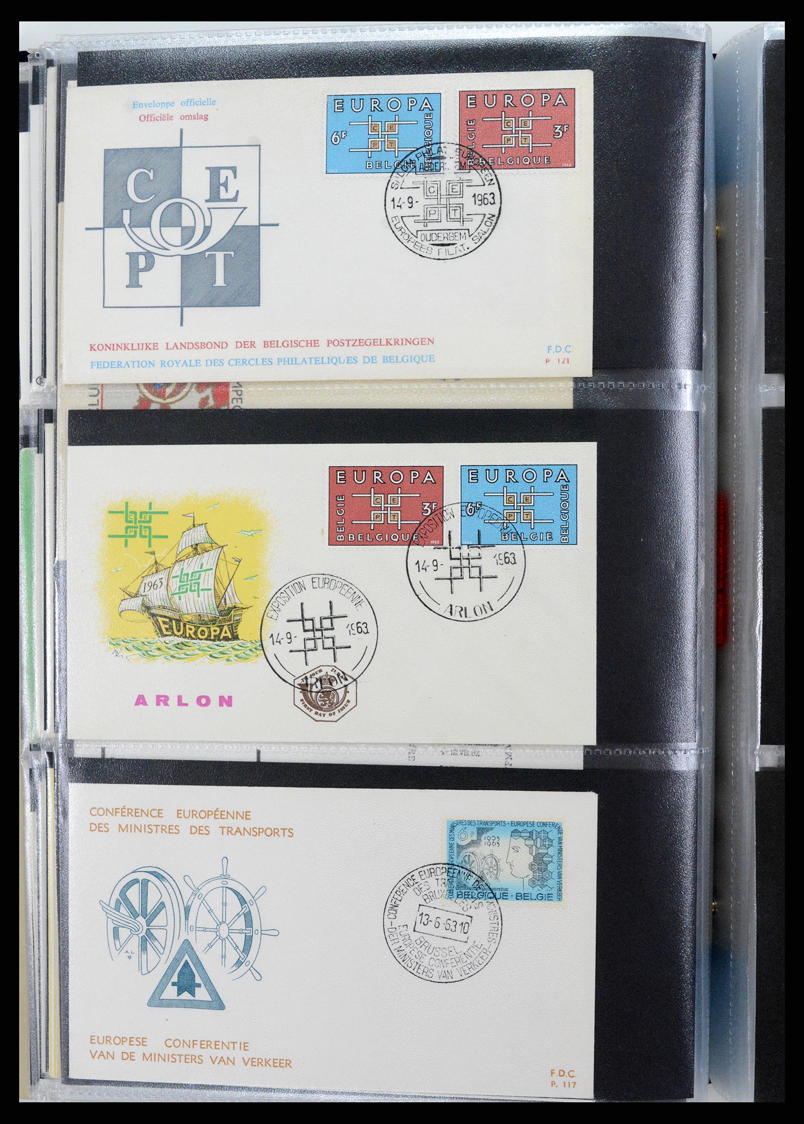 37694 087 - Postzegelverzameling 37694 Europa CEPT FDC's 1956-1970.