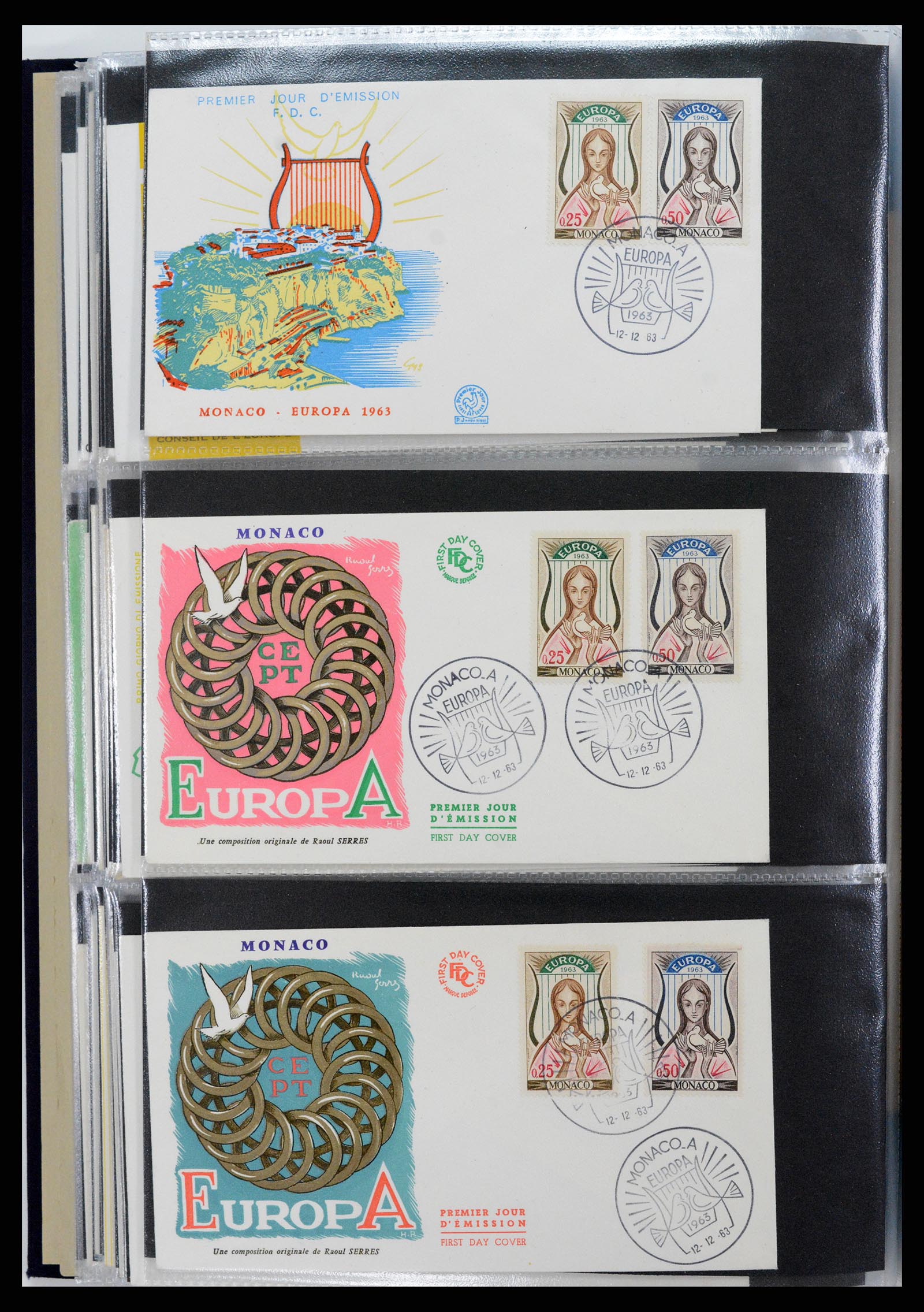 37694 097 - Postzegelverzameling 37694 Europa CEPT FDC's 1956-1970.
