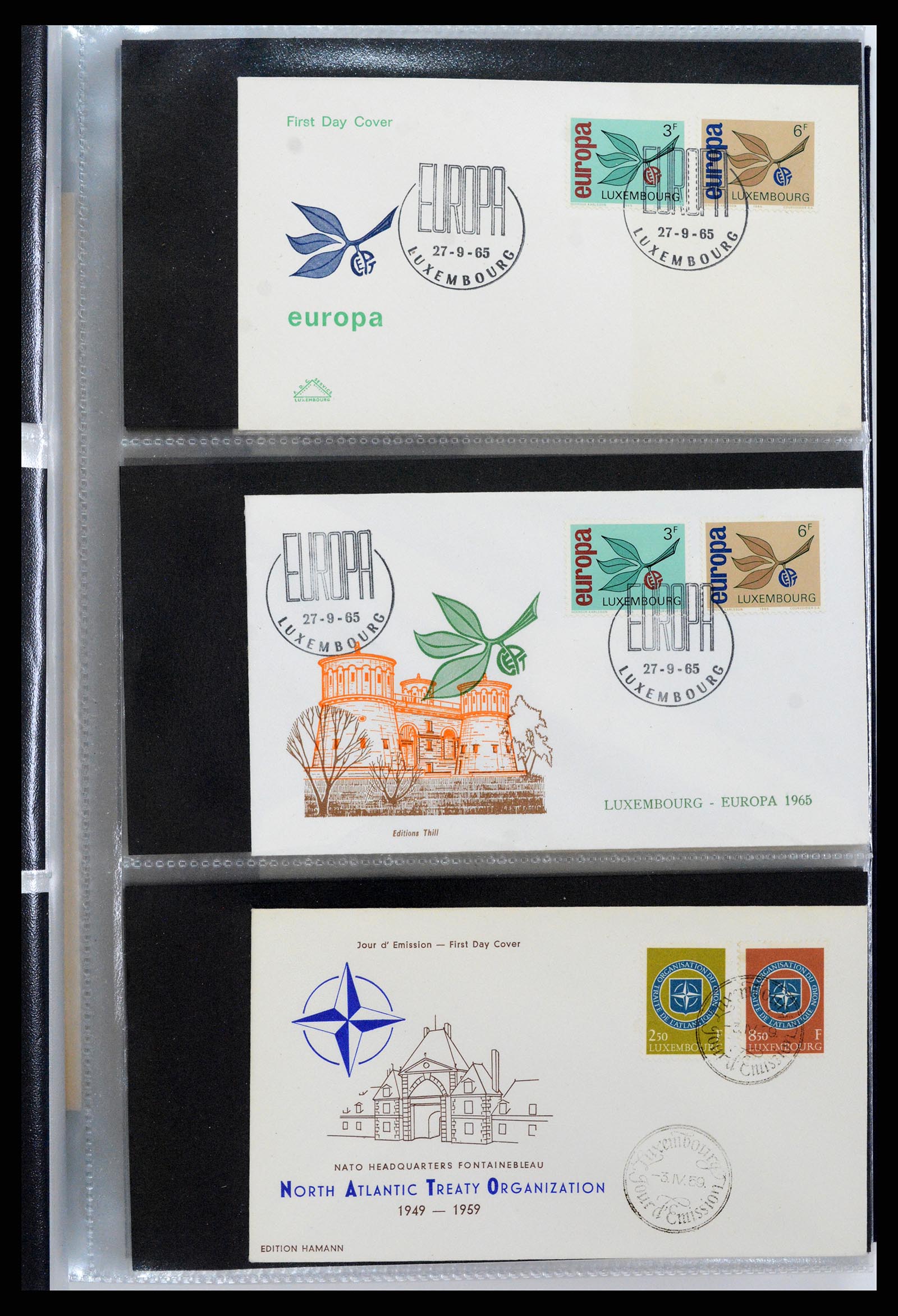 37694 125 - Postzegelverzameling 37694 Europa CEPT FDC's 1956-1970.