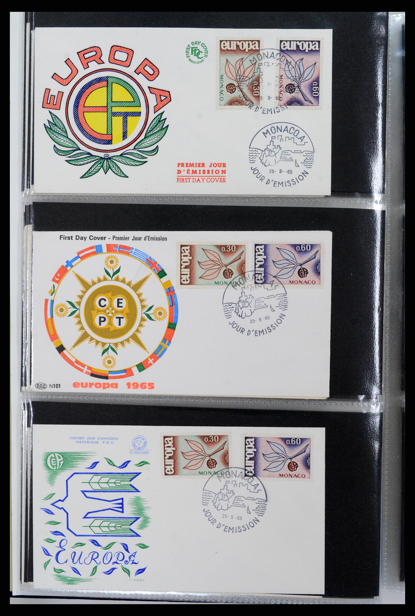 37694 130 - Postzegelverzameling 37694 Europa CEPT FDC's 1956-1970.
