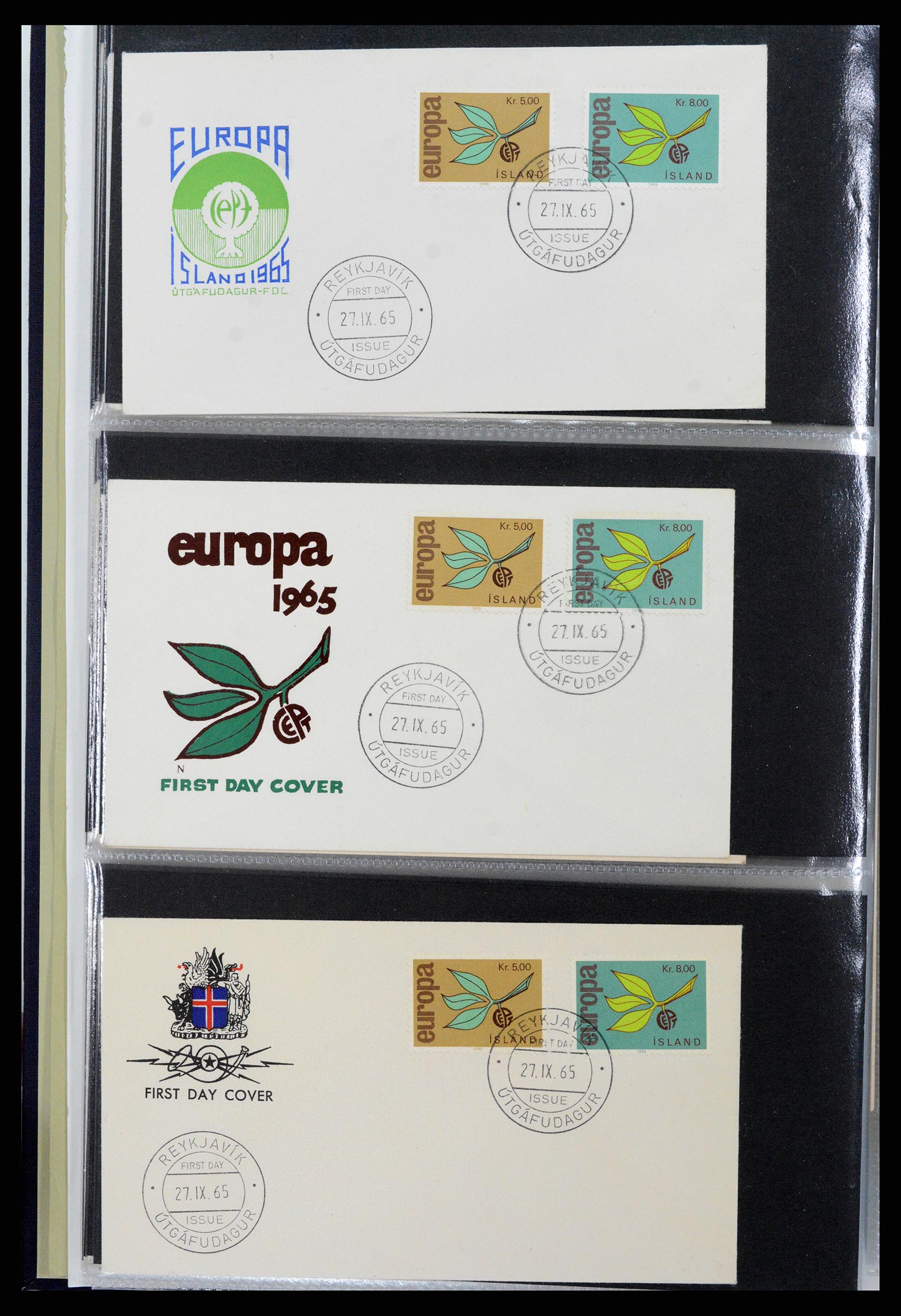 37694 132 - Postzegelverzameling 37694 Europa CEPT FDC's 1956-1970.
