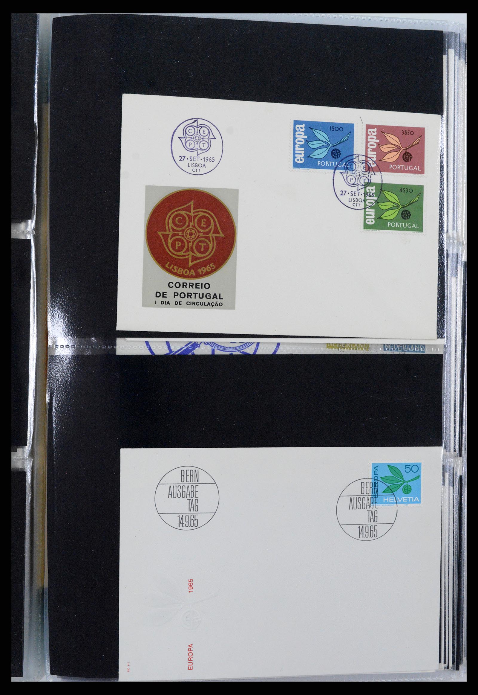 37694 137 - Postzegelverzameling 37694 Europa CEPT FDC's 1956-1970.