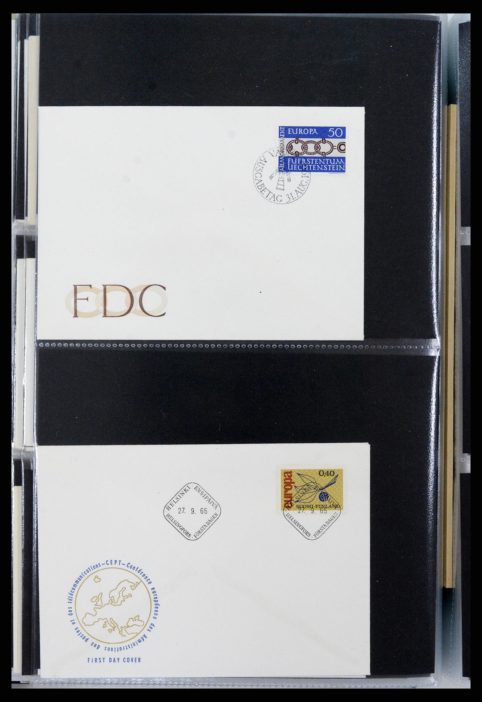 37694 138 - Postzegelverzameling 37694 Europa CEPT FDC's 1956-1970.