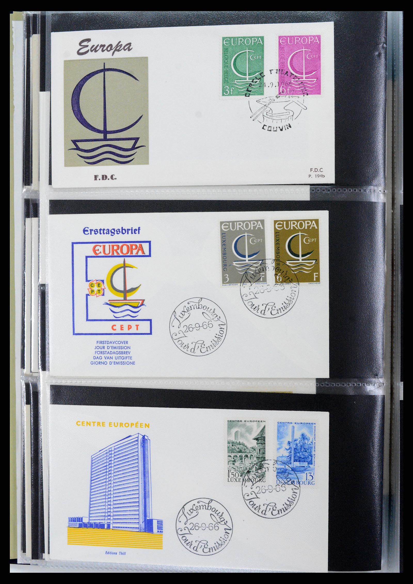 37694 140 - Postzegelverzameling 37694 Europa CEPT FDC's 1956-1970.