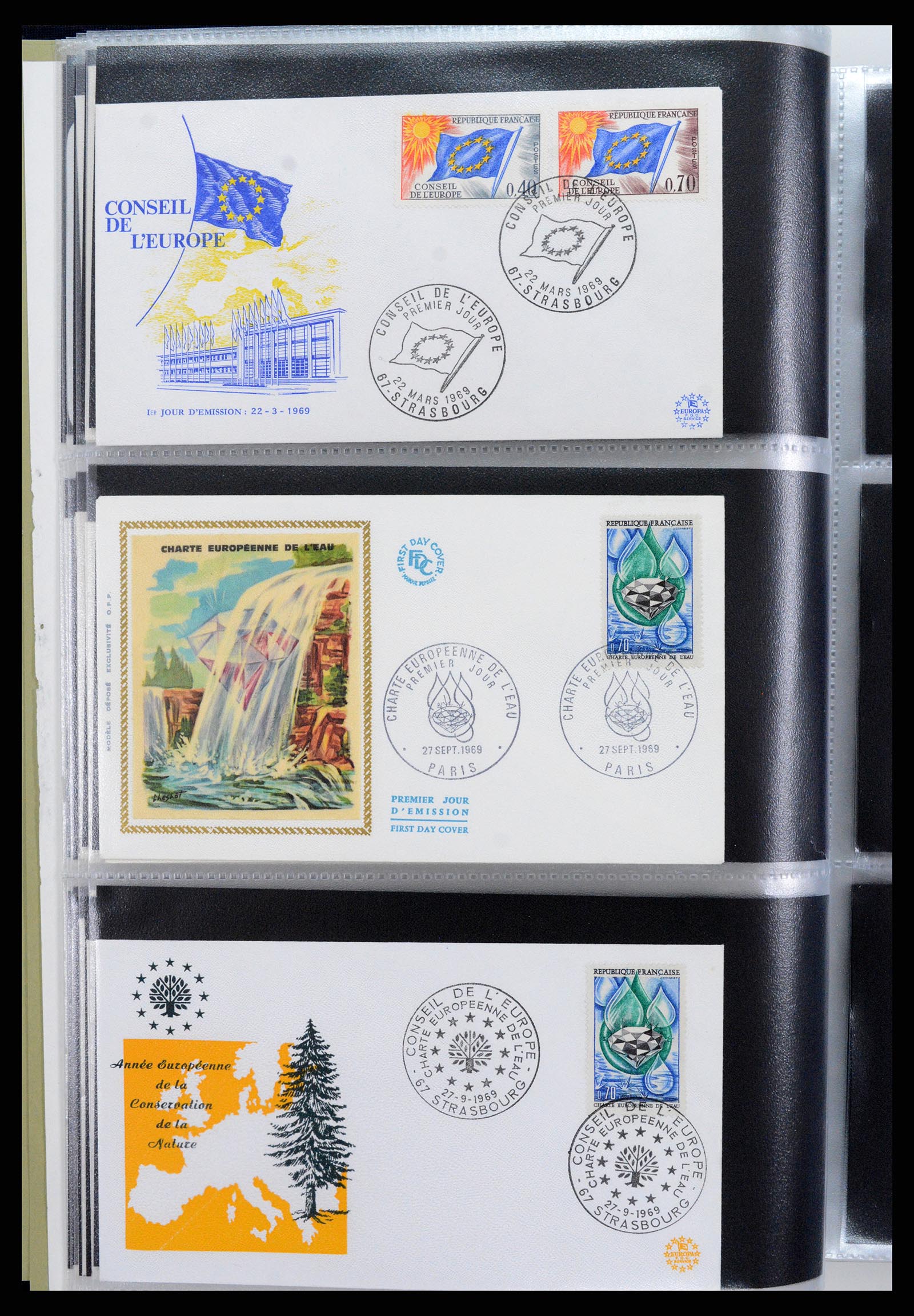 37694 183 - Postzegelverzameling 37694 Europa CEPT FDC's 1956-1970.