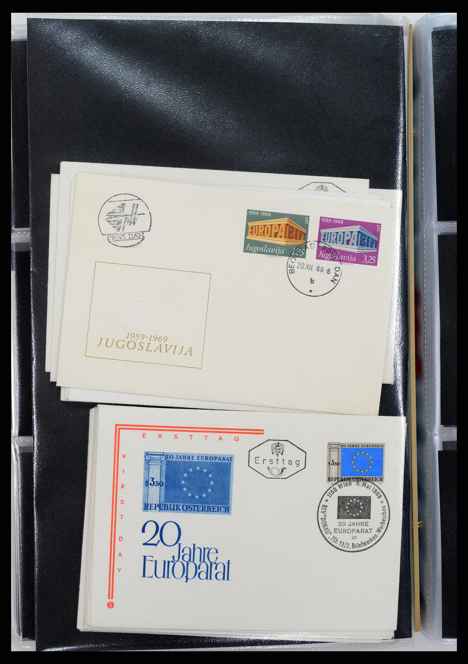37694 203 - Postzegelverzameling 37694 Europa CEPT FDC's 1956-1970.