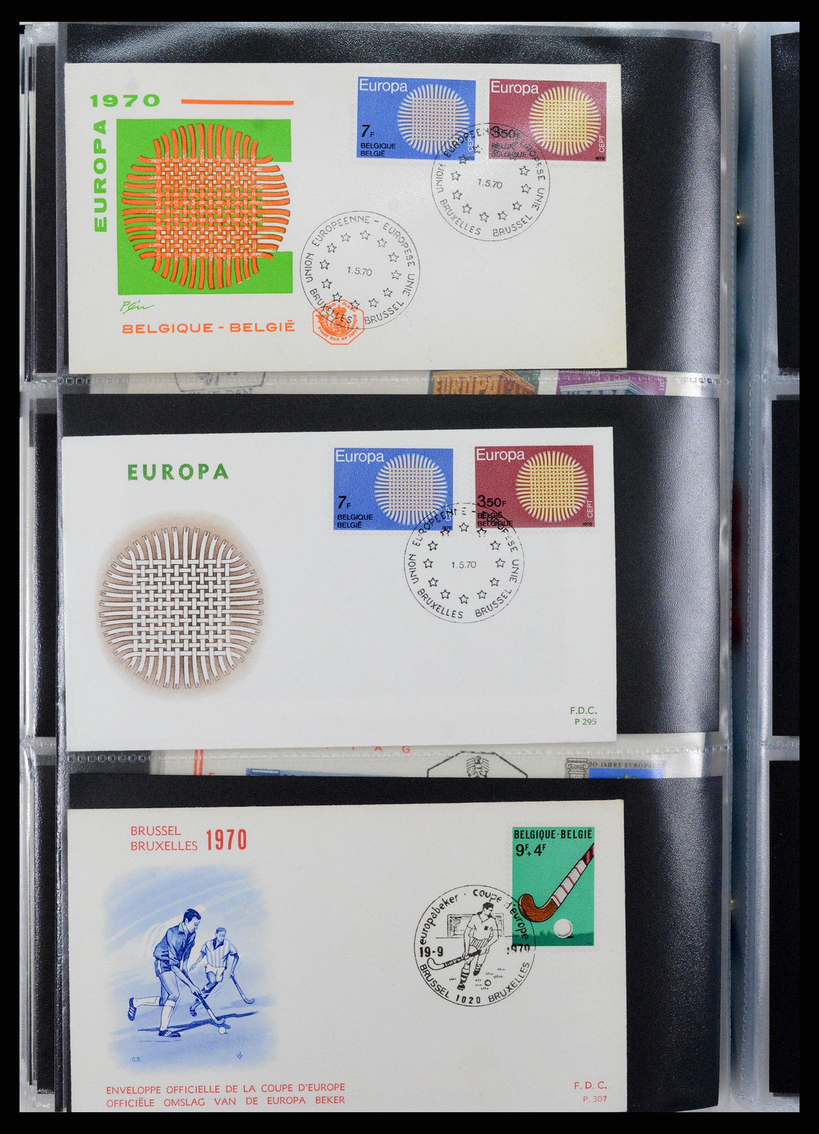 37694 205 - Postzegelverzameling 37694 Europa CEPT FDC's 1956-1970.
