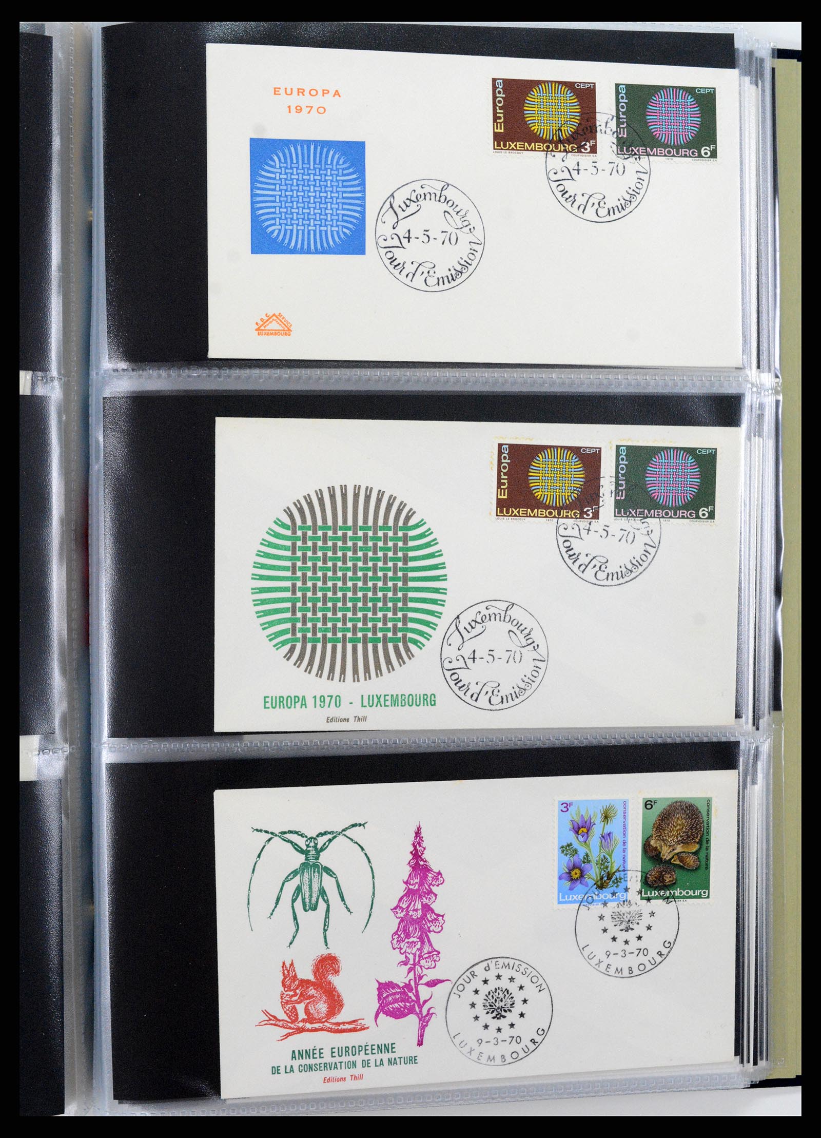 37694 206 - Postzegelverzameling 37694 Europa CEPT FDC's 1956-1970.