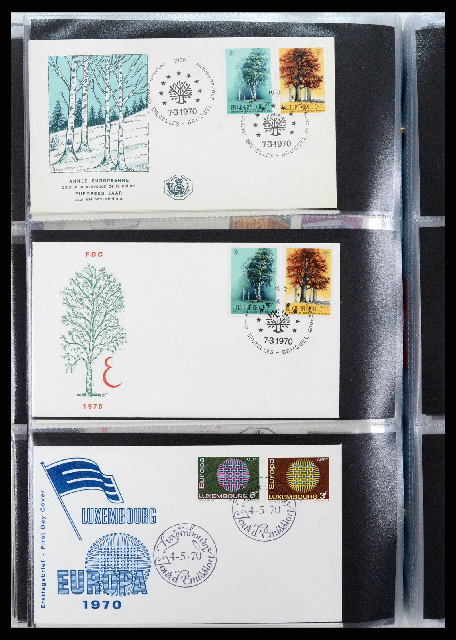37694 207 - Postzegelverzameling 37694 Europa CEPT FDC's 1956-1970.