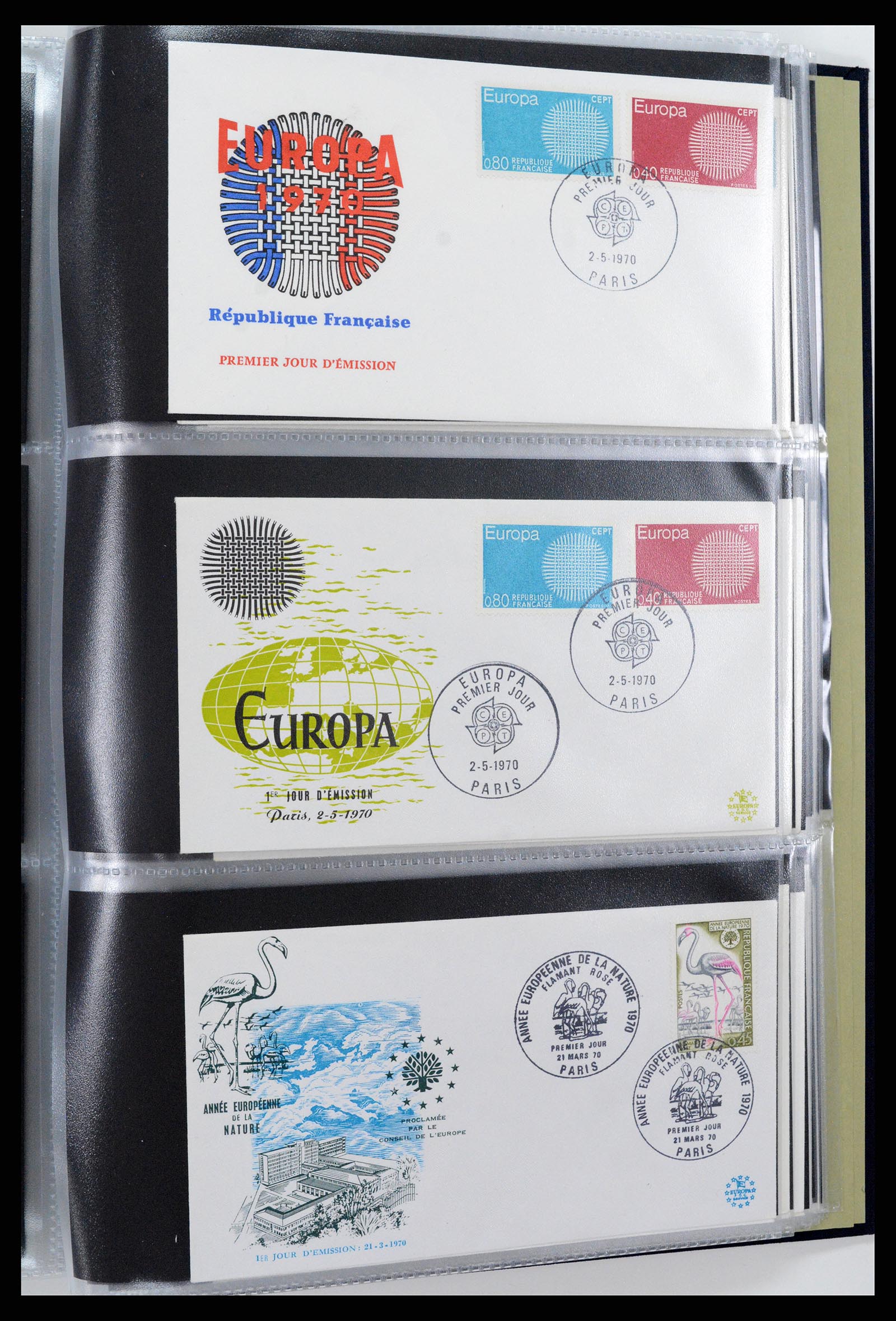 37694 210 - Postzegelverzameling 37694 Europa CEPT FDC's 1956-1970.