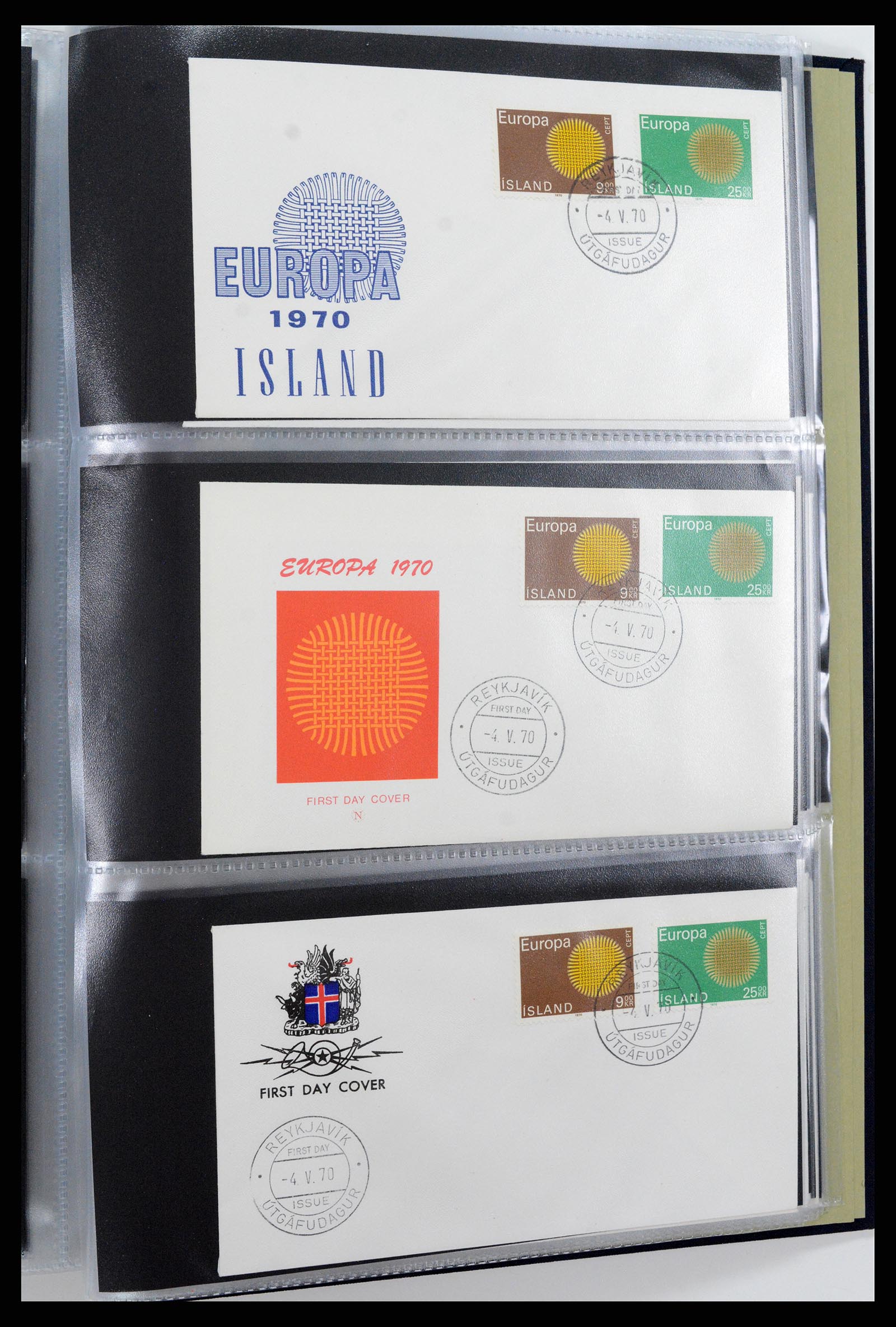 37694 214 - Postzegelverzameling 37694 Europa CEPT FDC's 1956-1970.