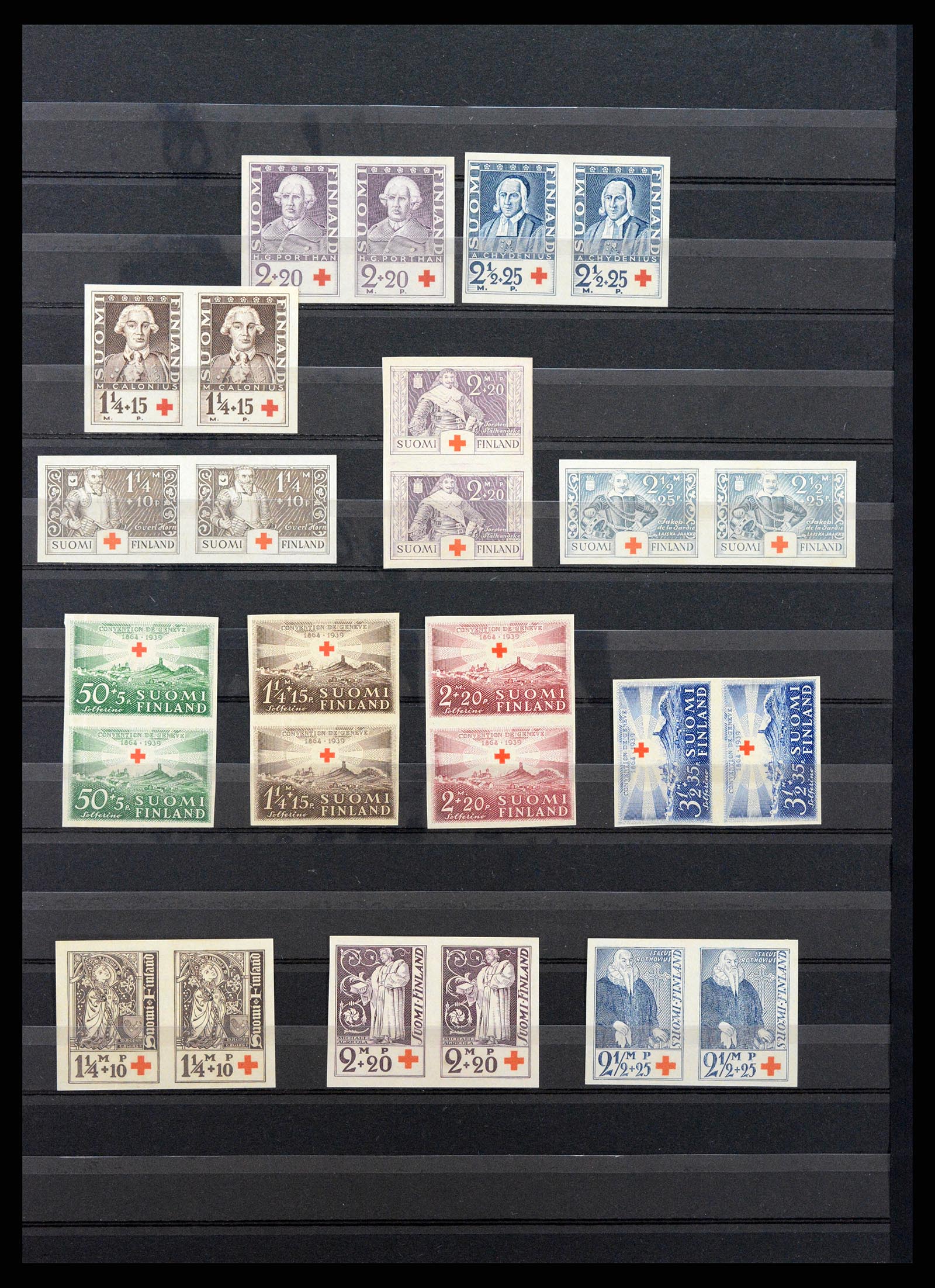37697 002 - Stamp collection 37697 Finland proofs 1931-1956. 37697 002 - Stamp collection 37697 Finland proofs 1931-1956.