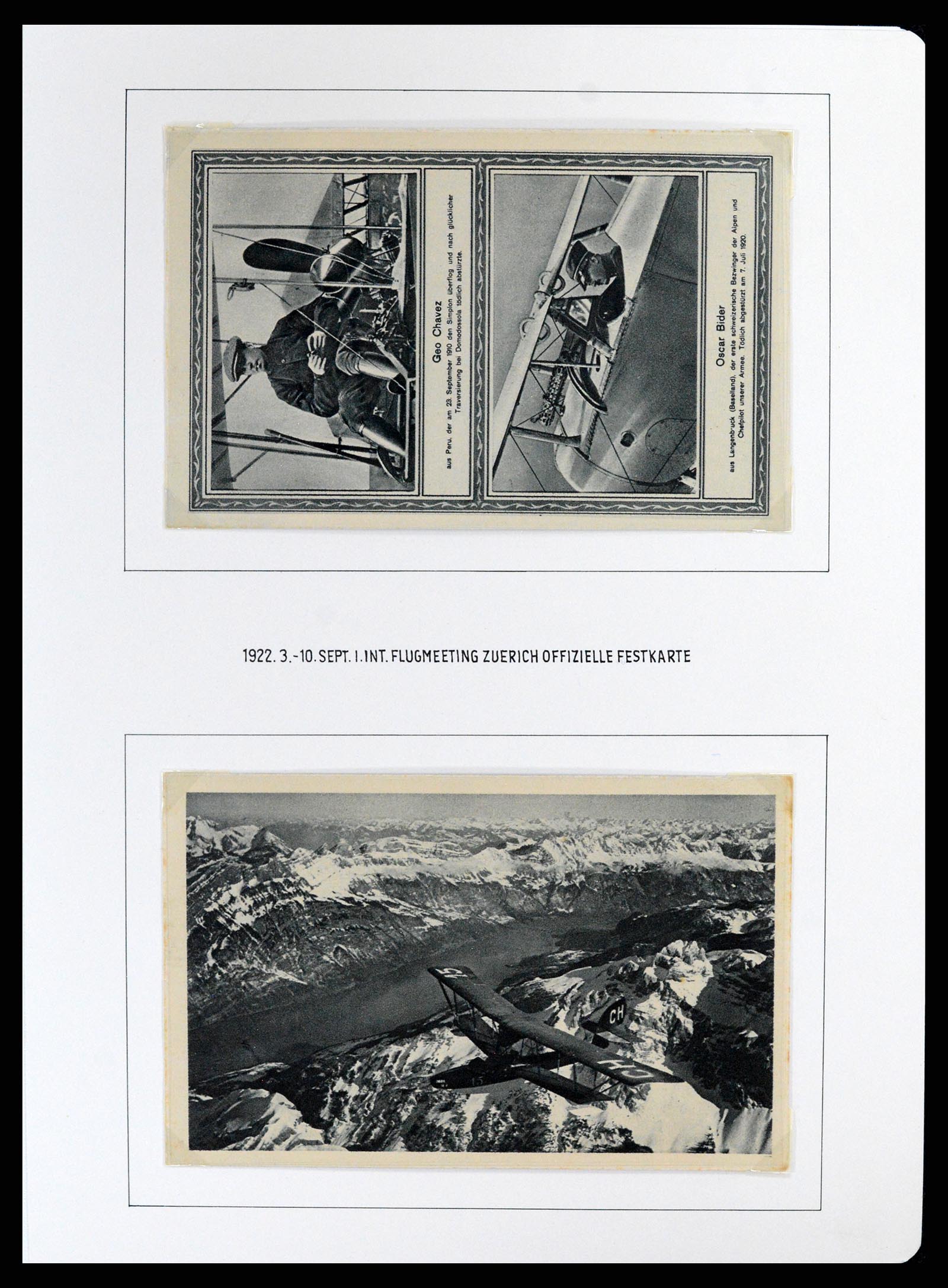 37700 001 - Postzegelverzameling 37700 Zwitserland luchtpost brieven collectie 19