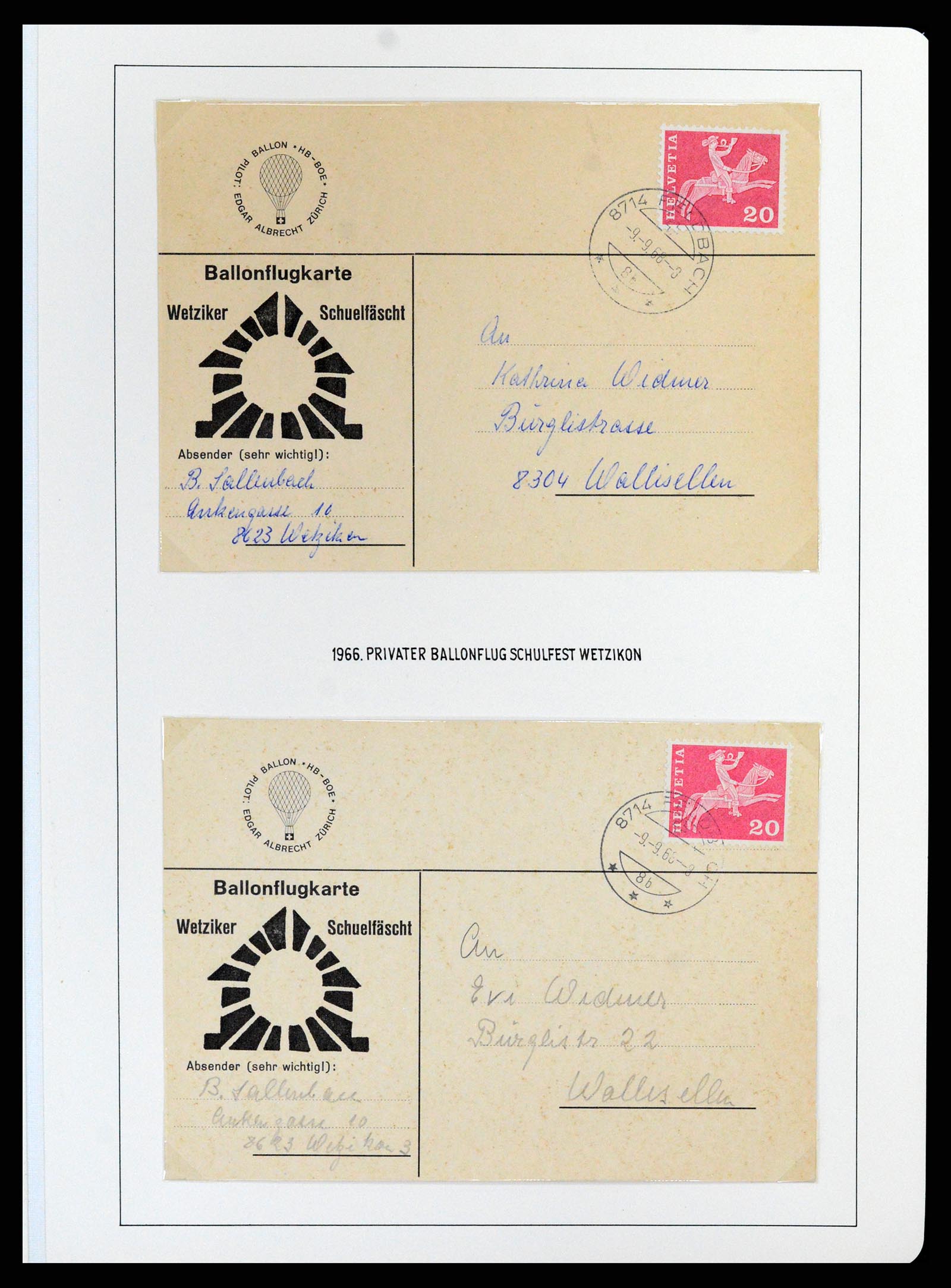 37700 849 - Stamp collection 37700 Switzerland airmail cover collection 1922-1960.