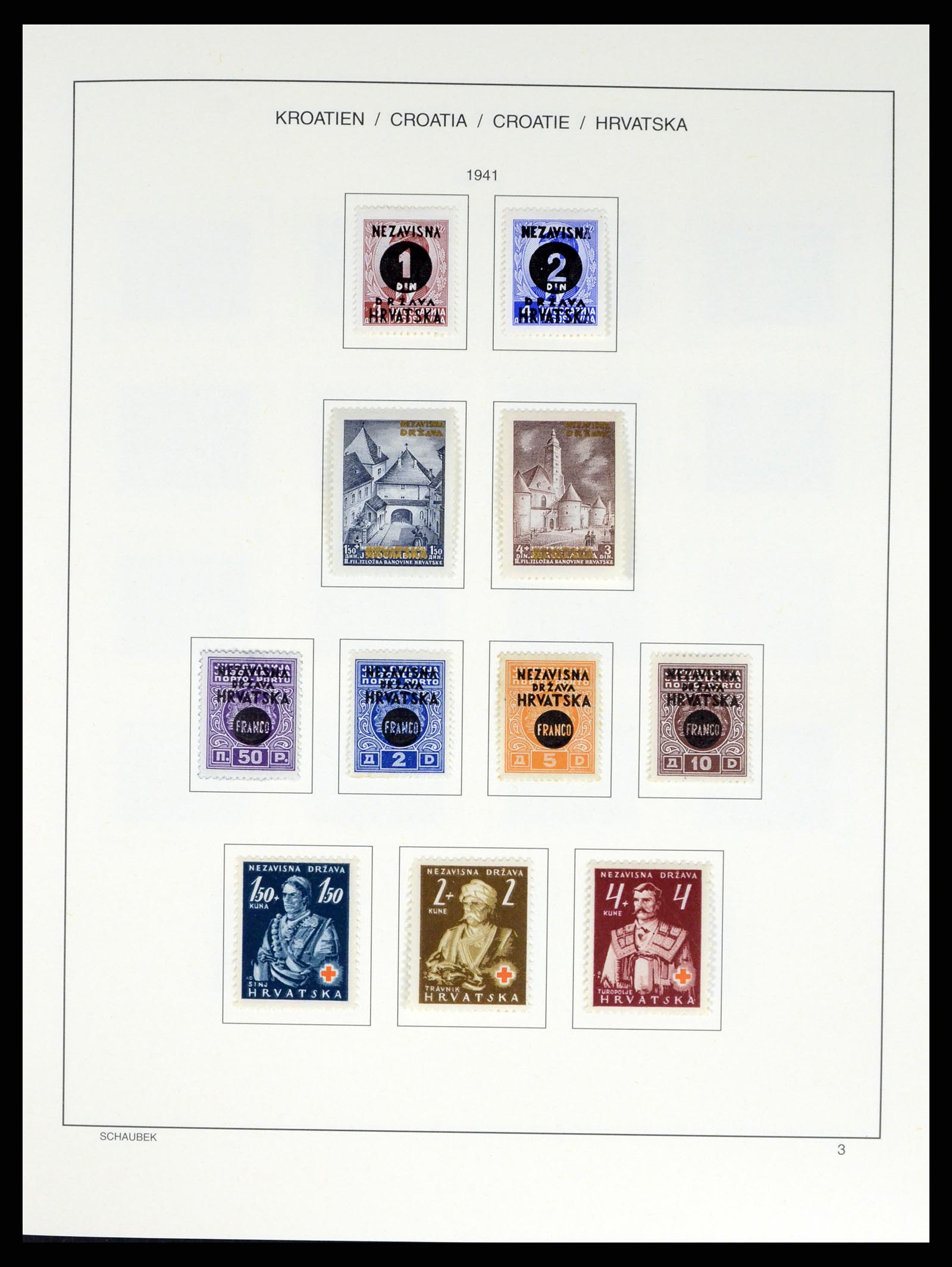 37701 004 - Postzegelverzameling 37701 Kroatië 1941-2014.