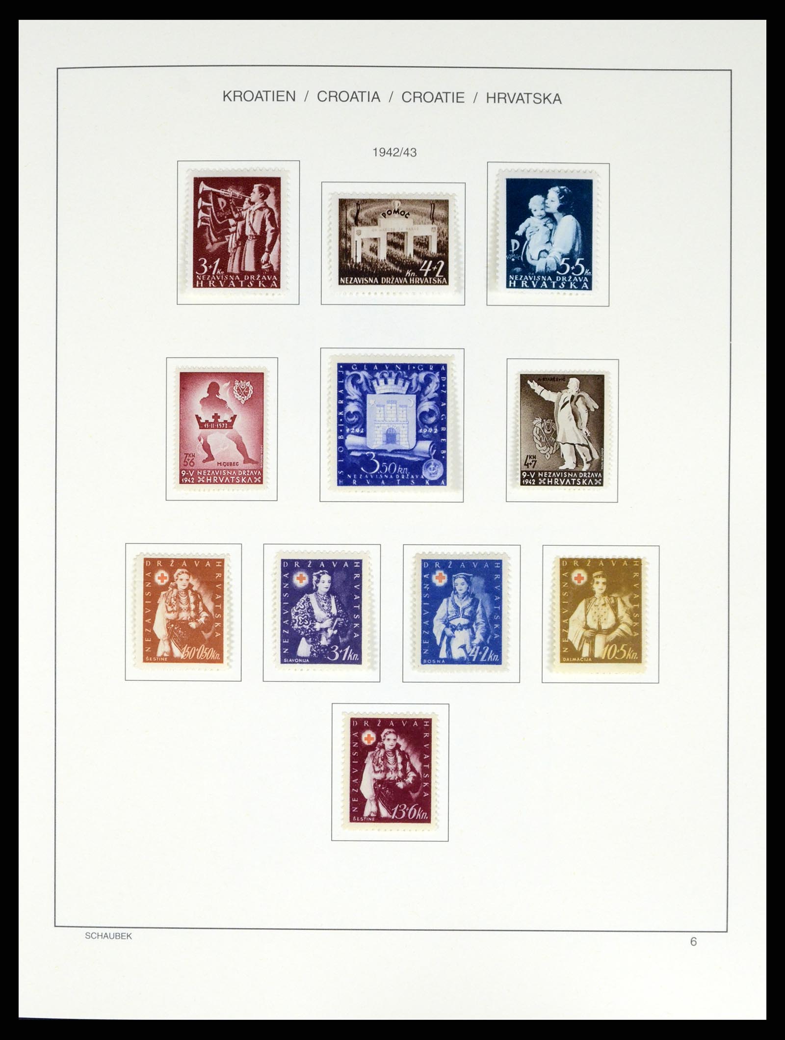 37701 009 - Postzegelverzameling 37701 Kroatië 1941-2014.