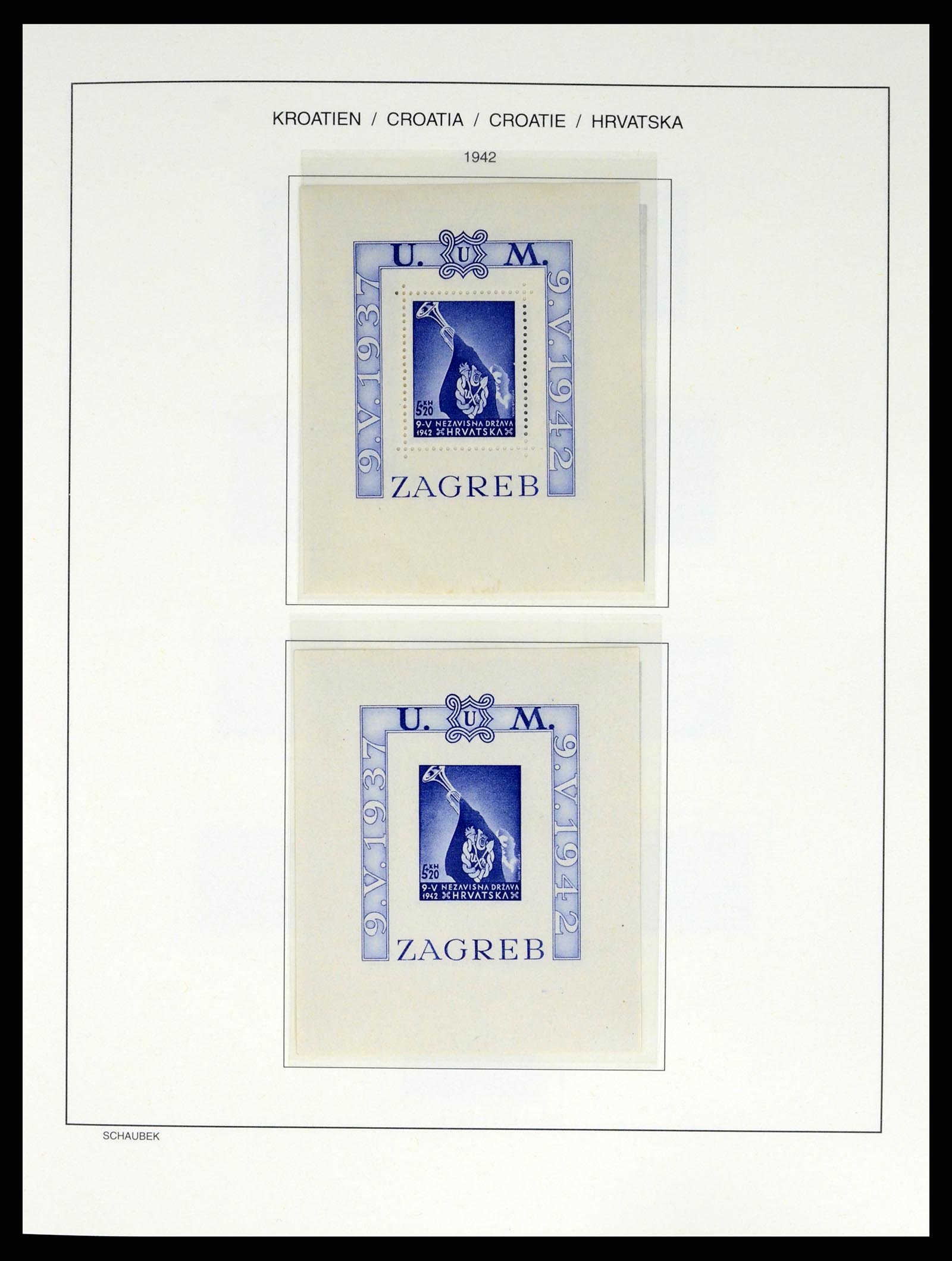 37701 010 - Postzegelverzameling 37701 Kroatië 1941-2014.