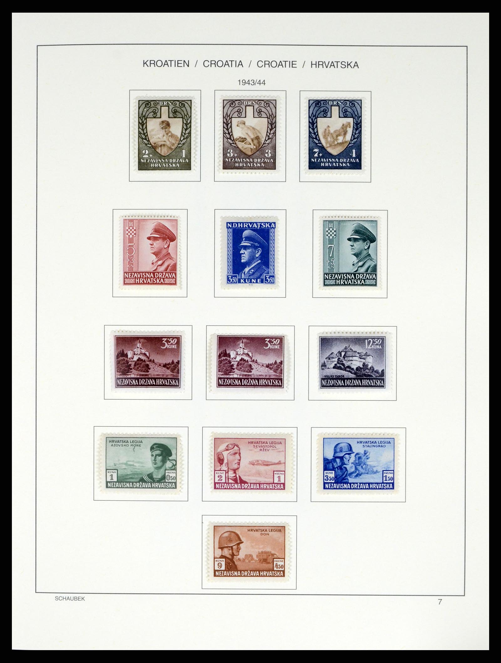 37701 011 - Postzegelverzameling 37701 Kroatië 1941-2014.