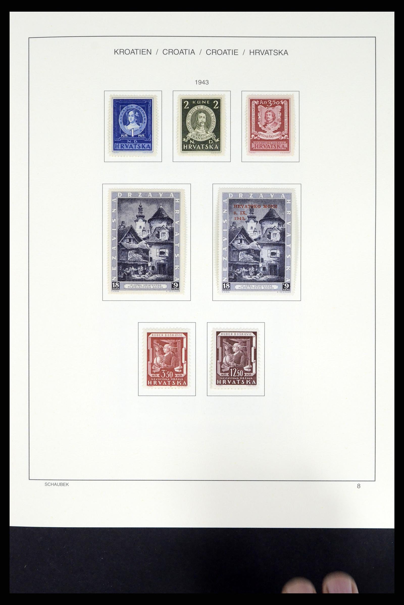 37701 013 - Postzegelverzameling 37701 Kroatië 1941-2014.
