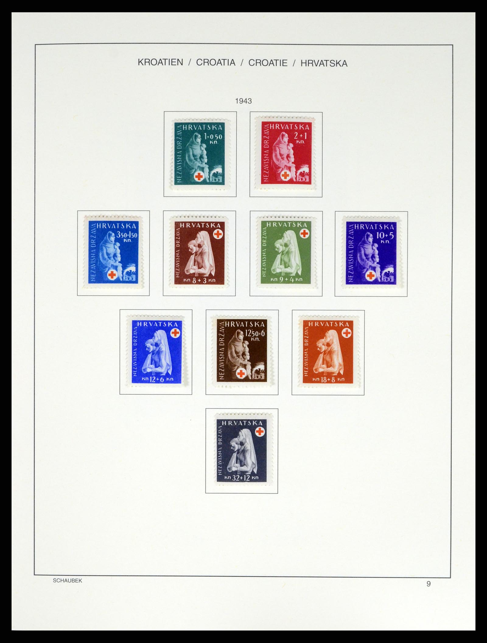 37701 015 - Postzegelverzameling 37701 Kroatië 1941-2014.
