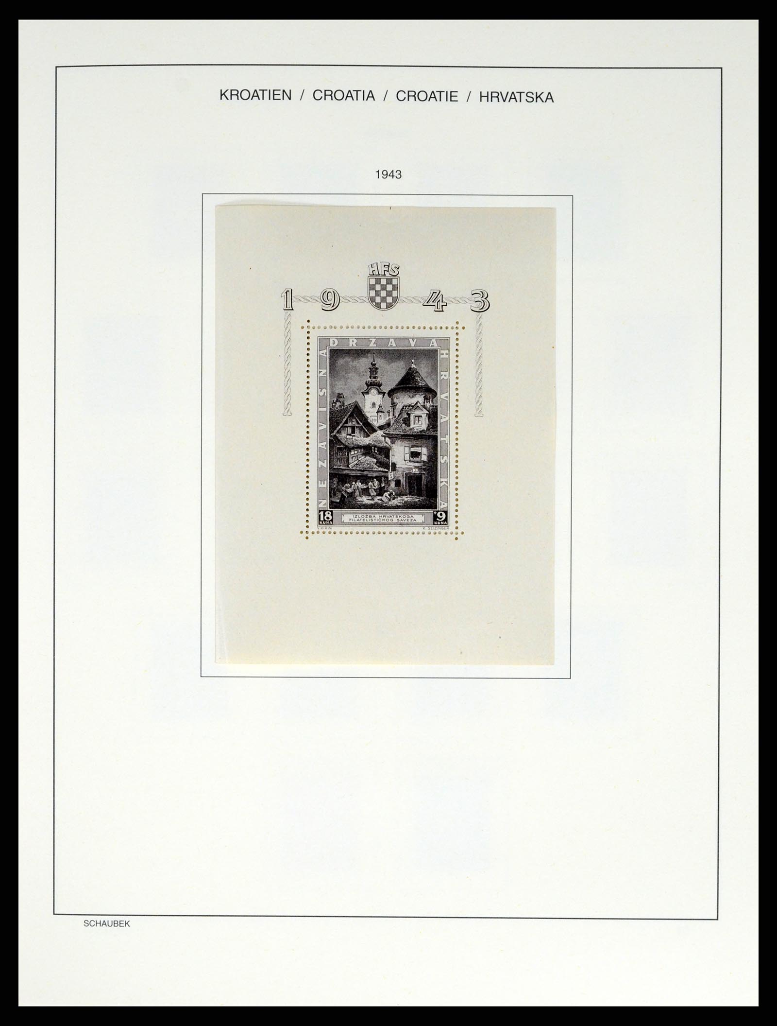 37701 016 - Postzegelverzameling 37701 Kroatië 1941-2014.