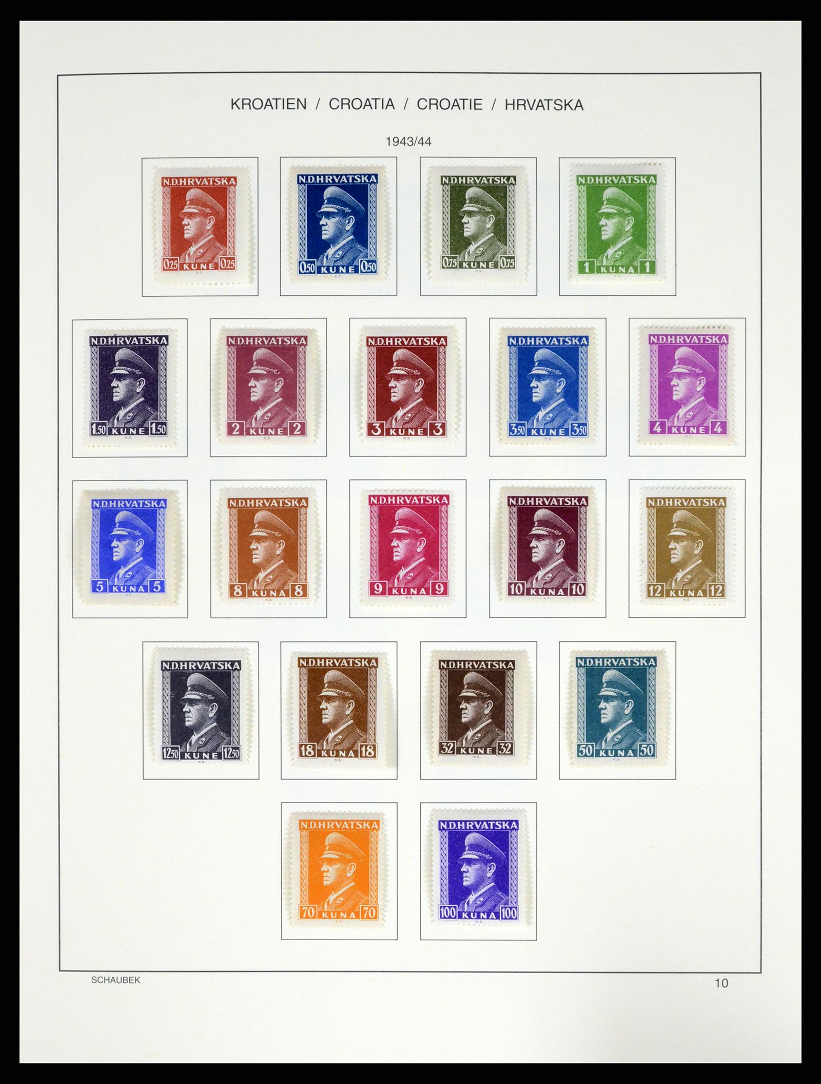 37701 017 - Postzegelverzameling 37701 Kroatië 1941-2014.