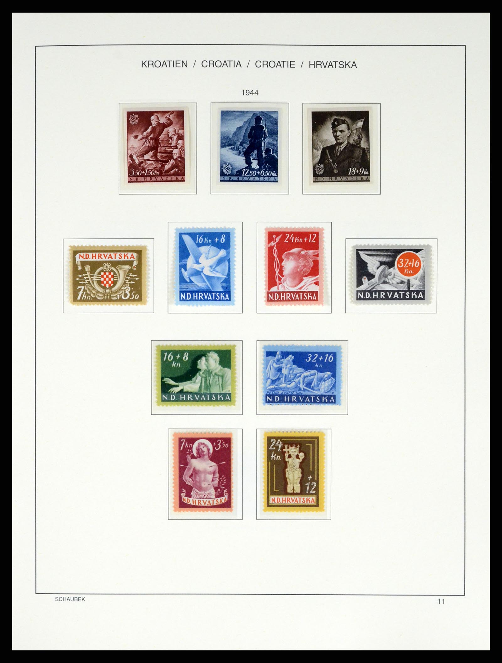 37701 018 - Postzegelverzameling 37701 Kroatië 1941-2014.