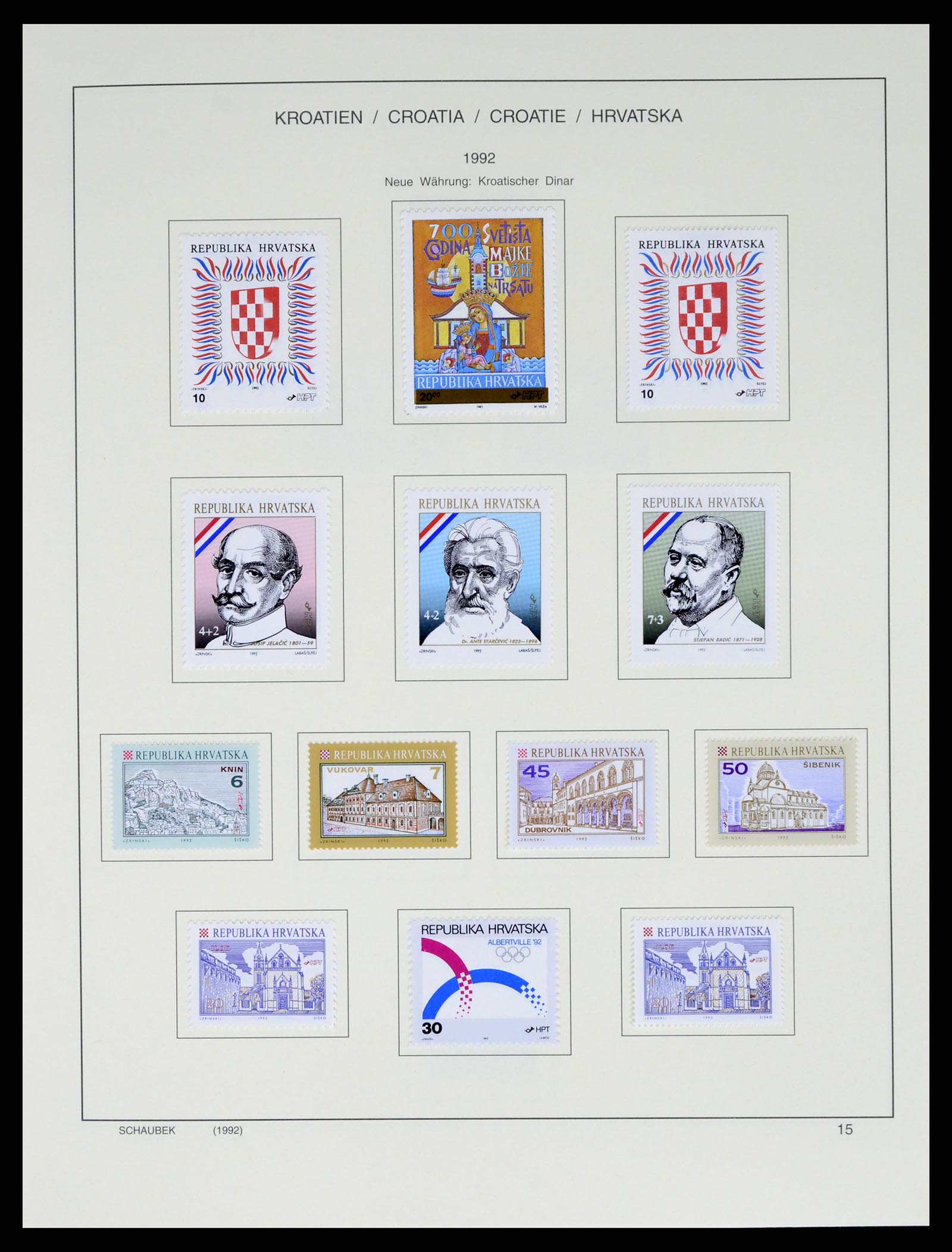 37701 026 - Postzegelverzameling 37701 Kroatië 1941-2014.
