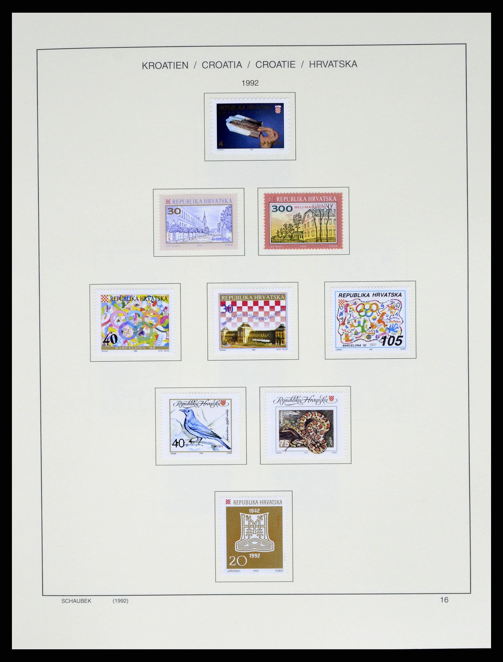 37701 027 - Postzegelverzameling 37701 Kroatië 1941-2014.