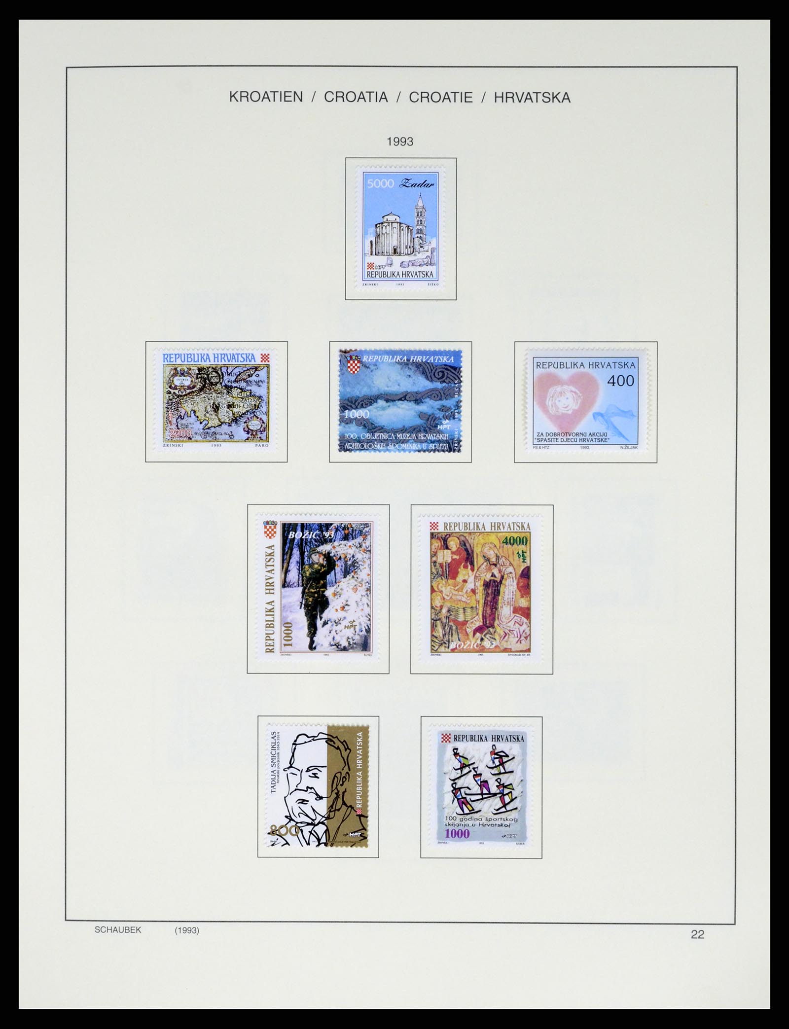 37701 033 - Postzegelverzameling 37701 Kroatië 1941-2014.
