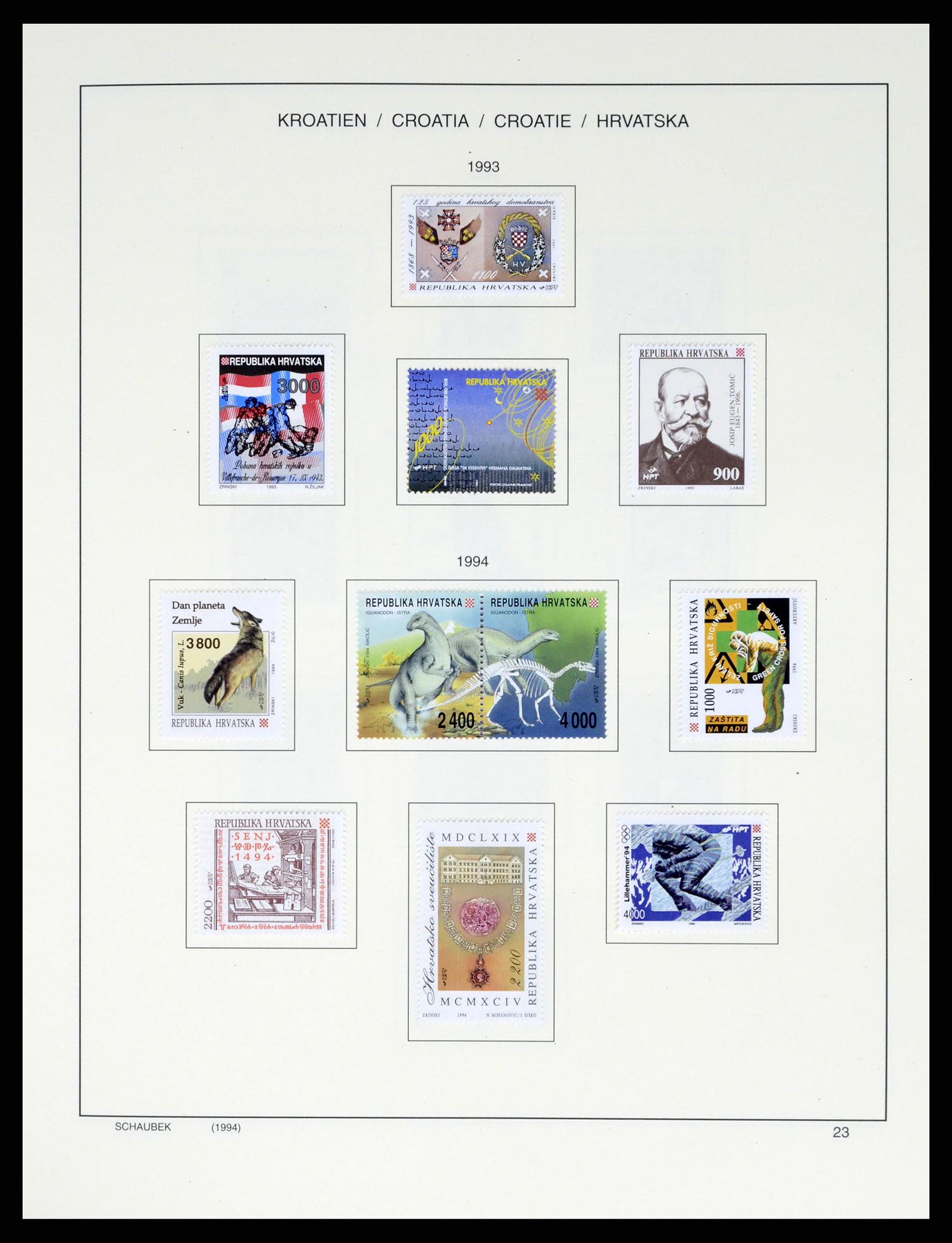 37701 034 - Postzegelverzameling 37701 Kroatië 1941-2014.