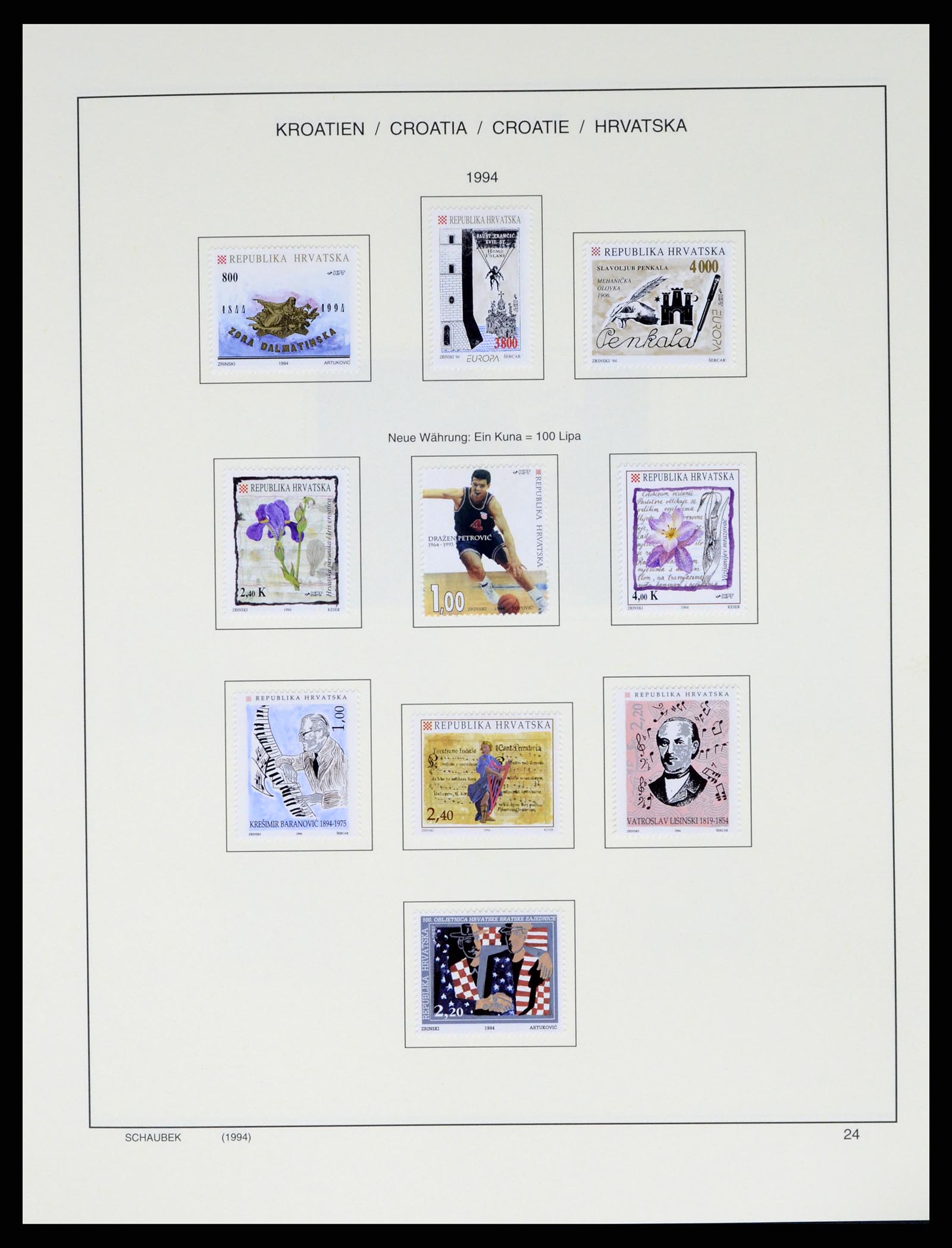 37701 035 - Postzegelverzameling 37701 Kroatië 1941-2014.