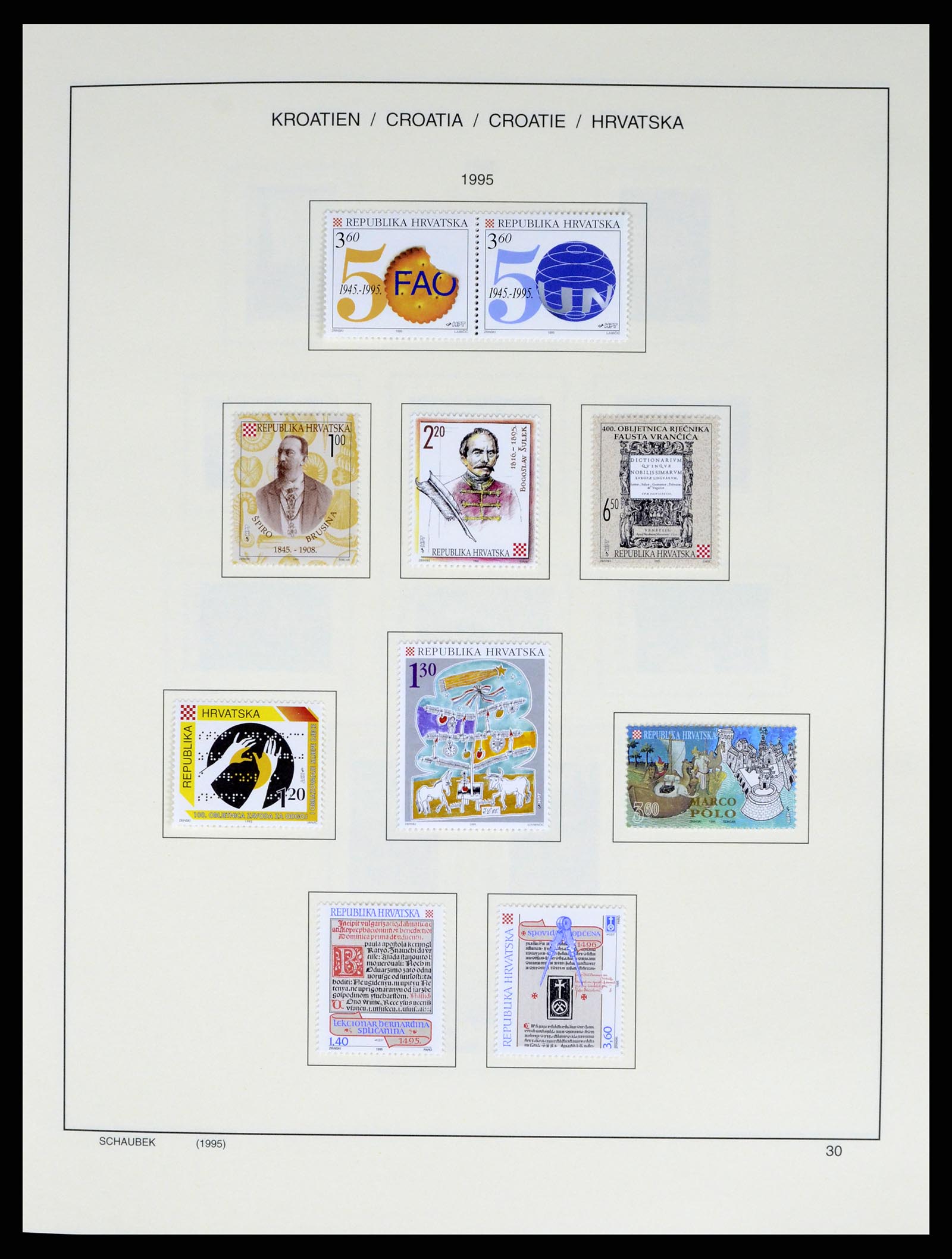 37701 043 - Postzegelverzameling 37701 Kroatië 1941-2014.