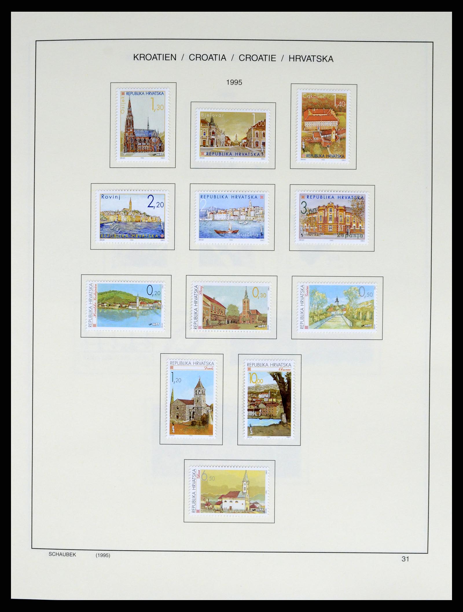 37701 044 - Postzegelverzameling 37701 Kroatië 1941-2014.