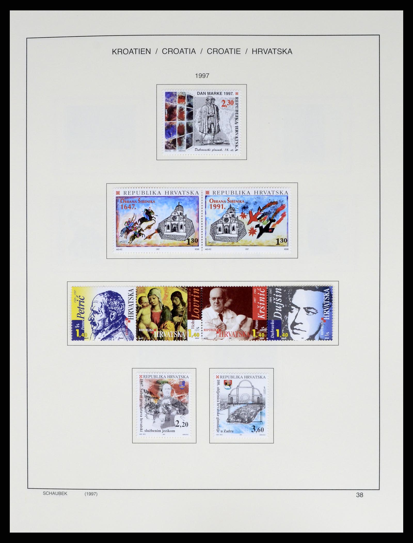37701 052 - Postzegelverzameling 37701 Kroatië 1941-2014.