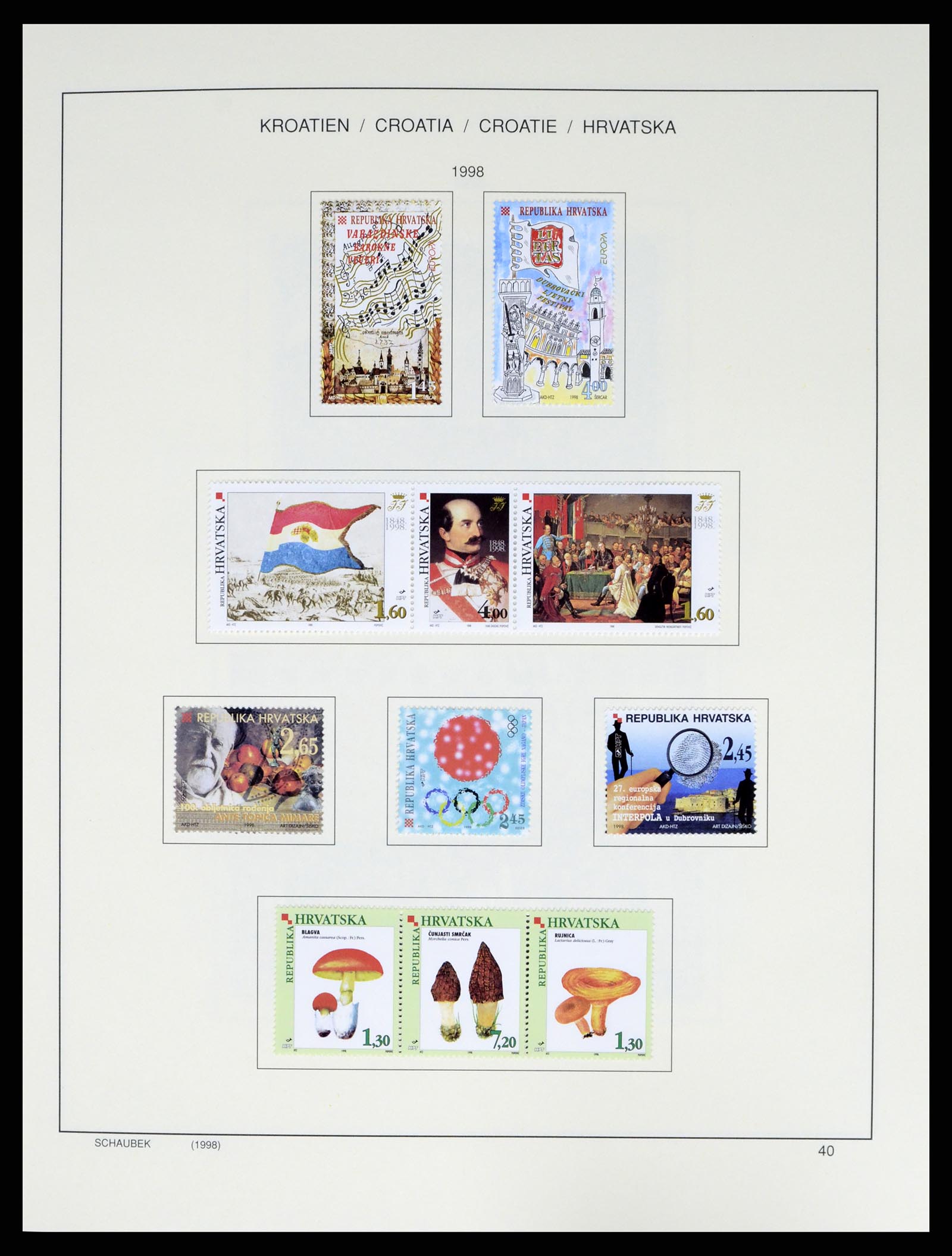37701 054 - Postzegelverzameling 37701 Kroatië 1941-2014.