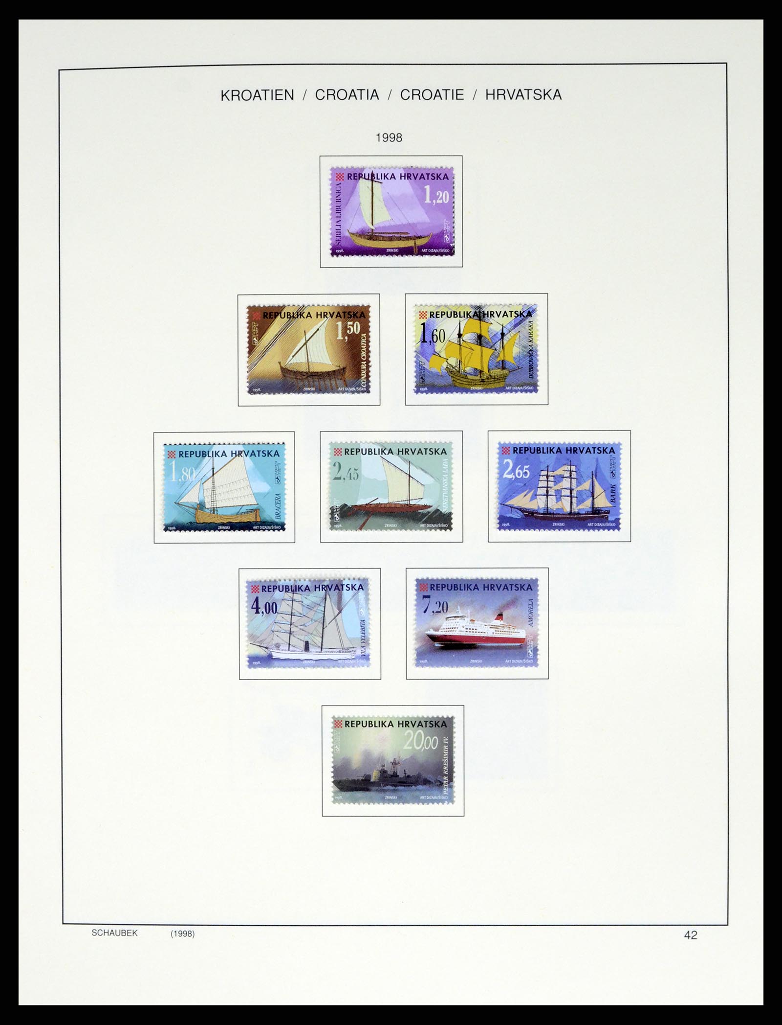 37701 057 - Postzegelverzameling 37701 Kroatië 1941-2014.