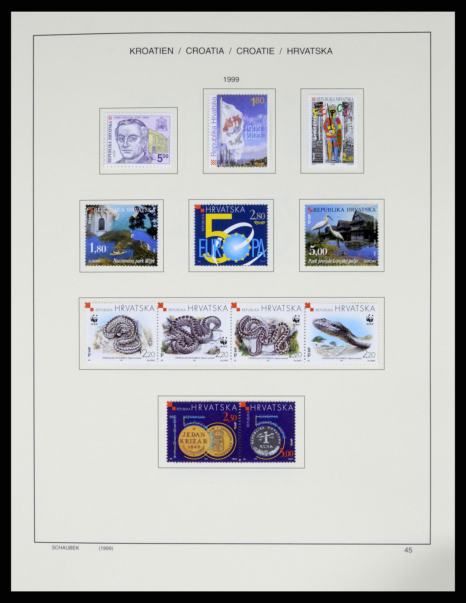 37701 060 - Postzegelverzameling 37701 Kroatië 1941-2014.
