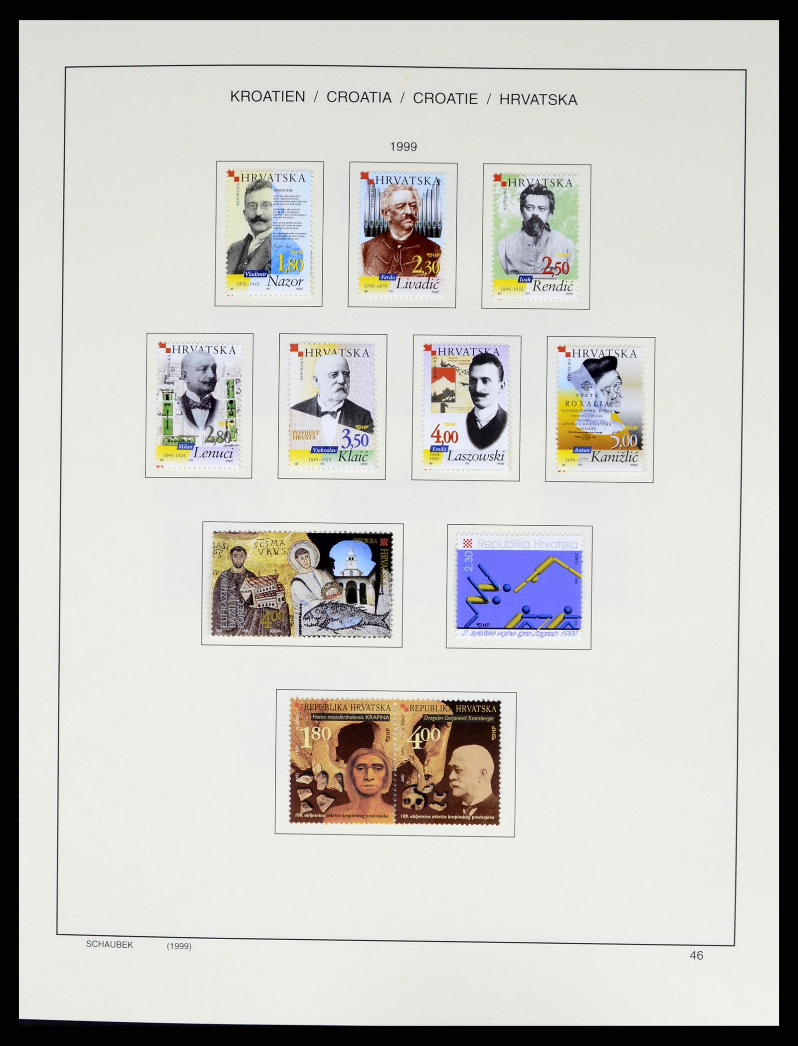 37701 061 - Postzegelverzameling 37701 Kroatië 1941-2014.