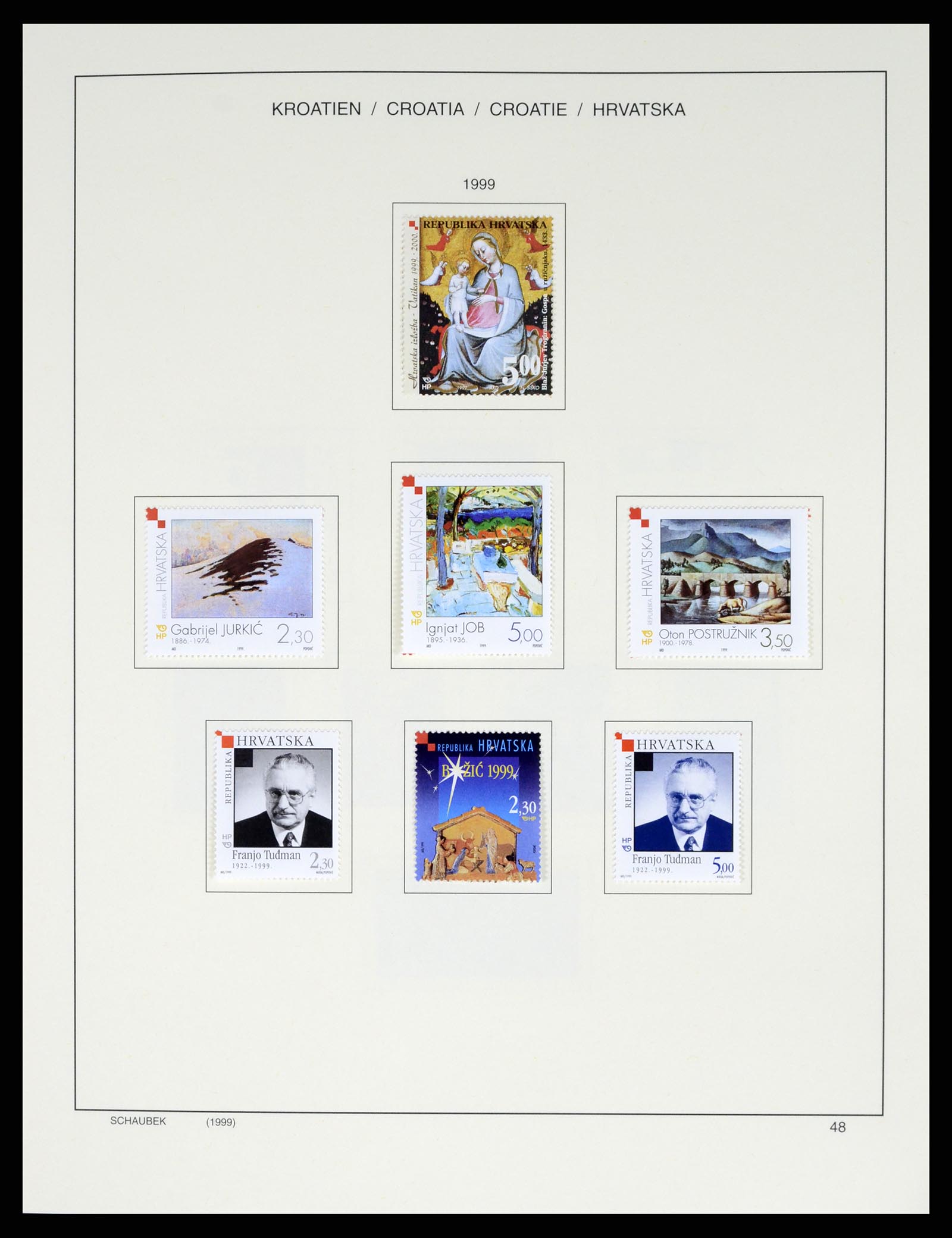 37701 063 - Postzegelverzameling 37701 Kroatië 1941-2014.