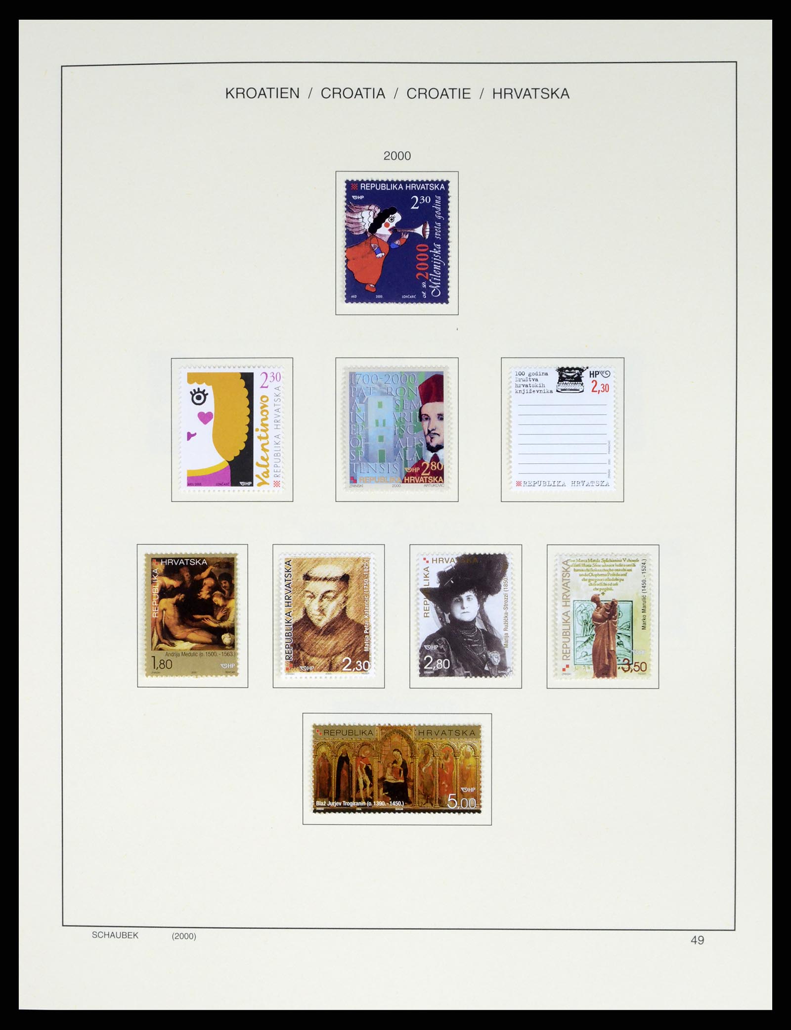 37701 064 - Postzegelverzameling 37701 Kroatië 1941-2014.