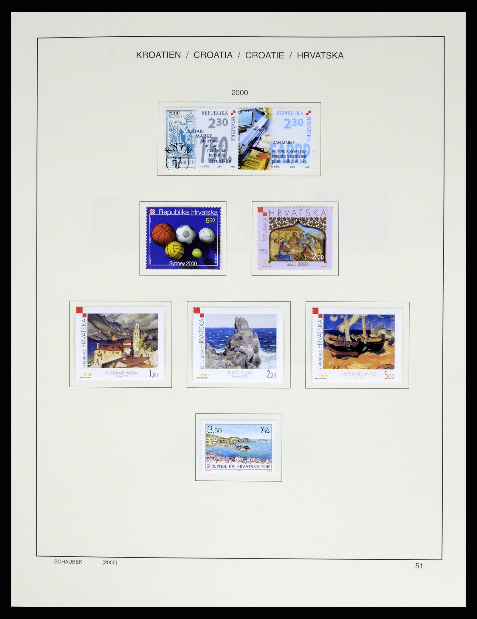 37701 067 - Postzegelverzameling 37701 Kroatië 1941-2014.