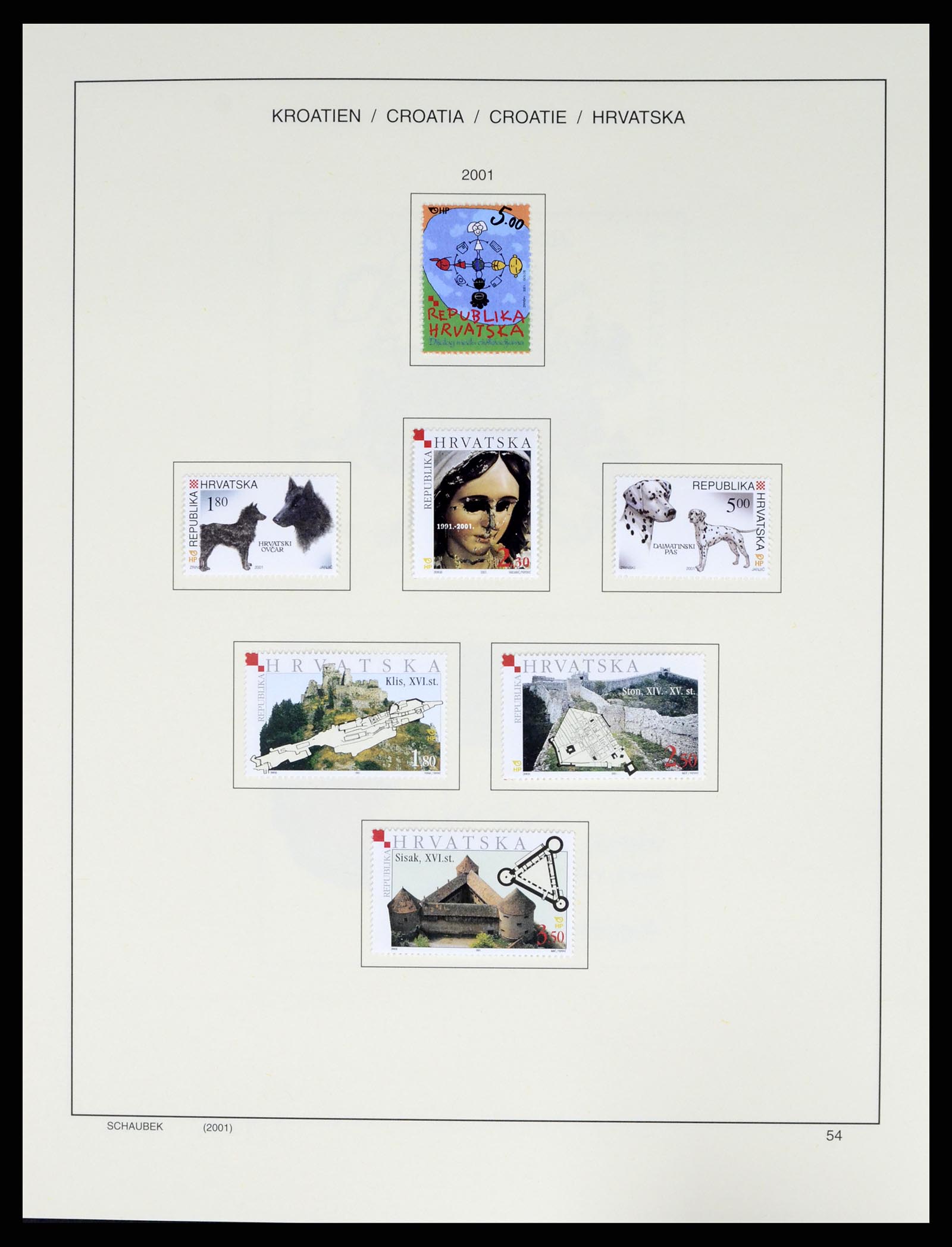 37701 070 - Postzegelverzameling 37701 Kroatië 1941-2014.