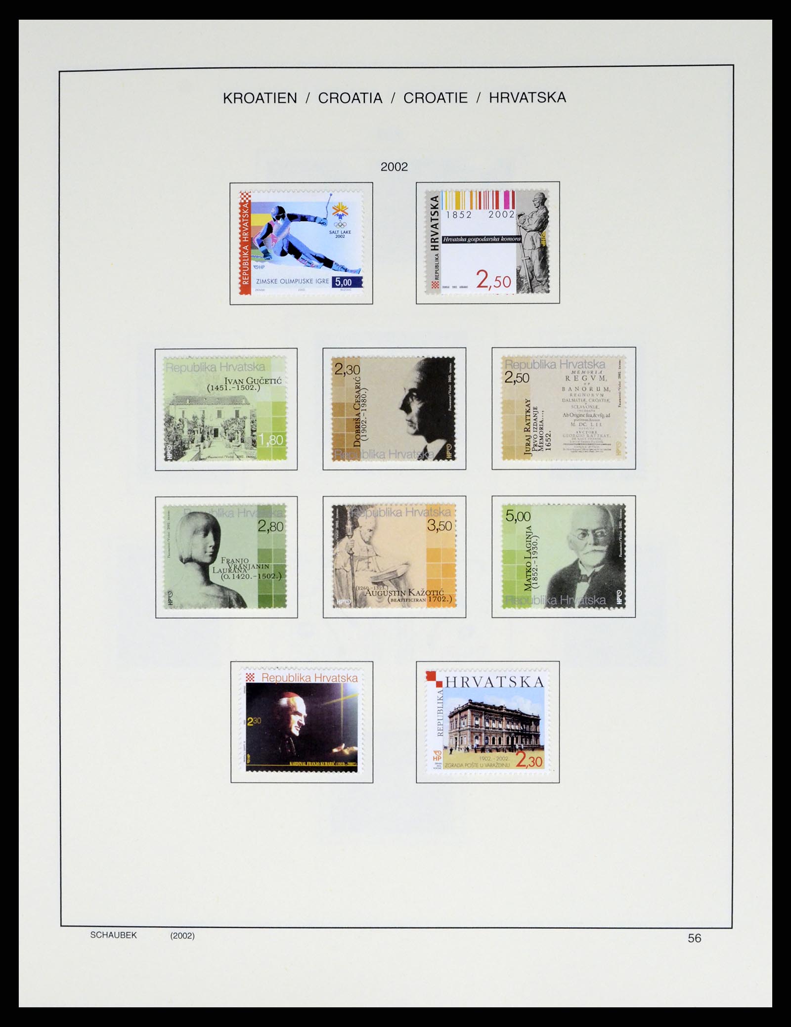 37701 073 - Postzegelverzameling 37701 Kroatië 1941-2014.