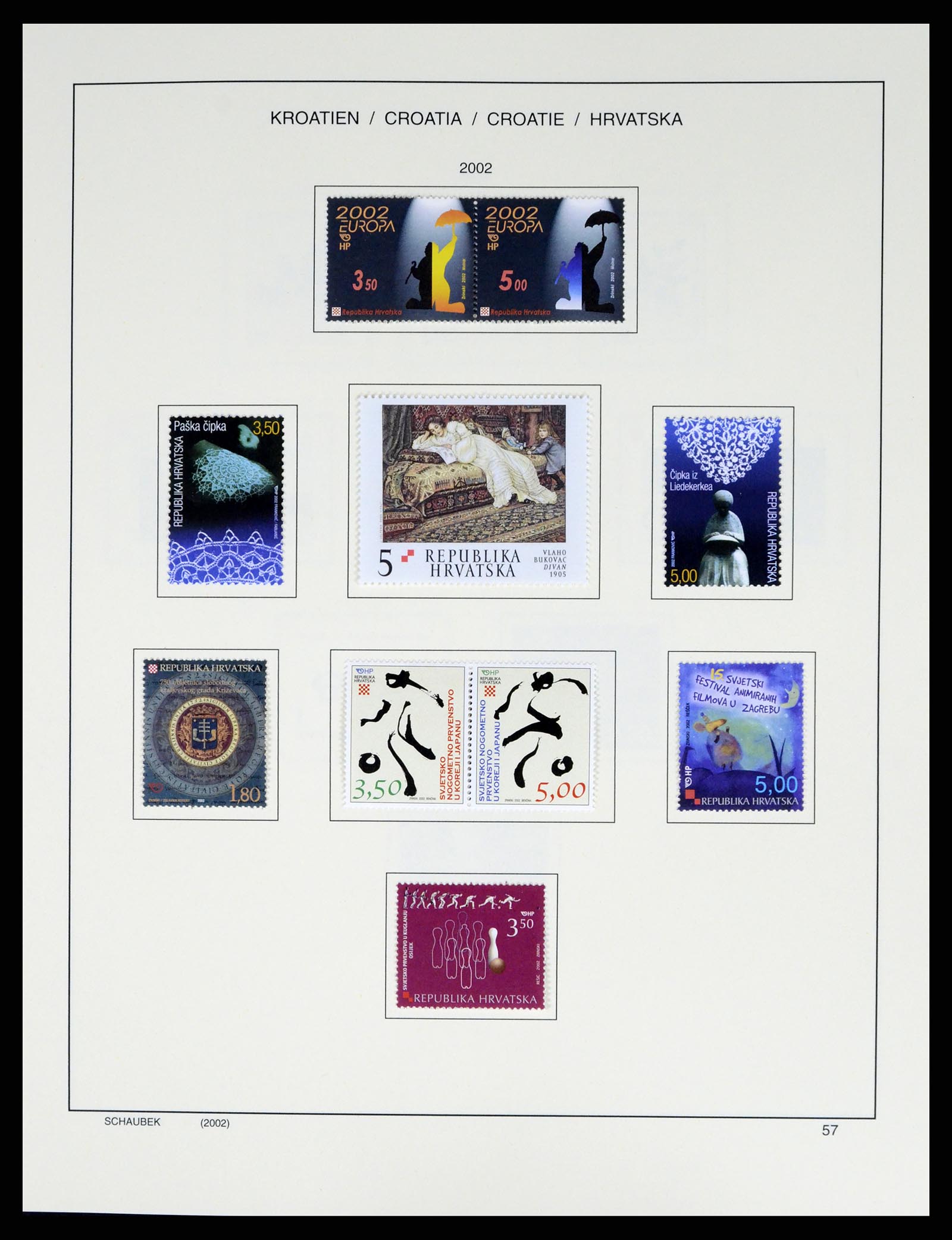 37701 074 - Postzegelverzameling 37701 Kroatië 1941-2014.