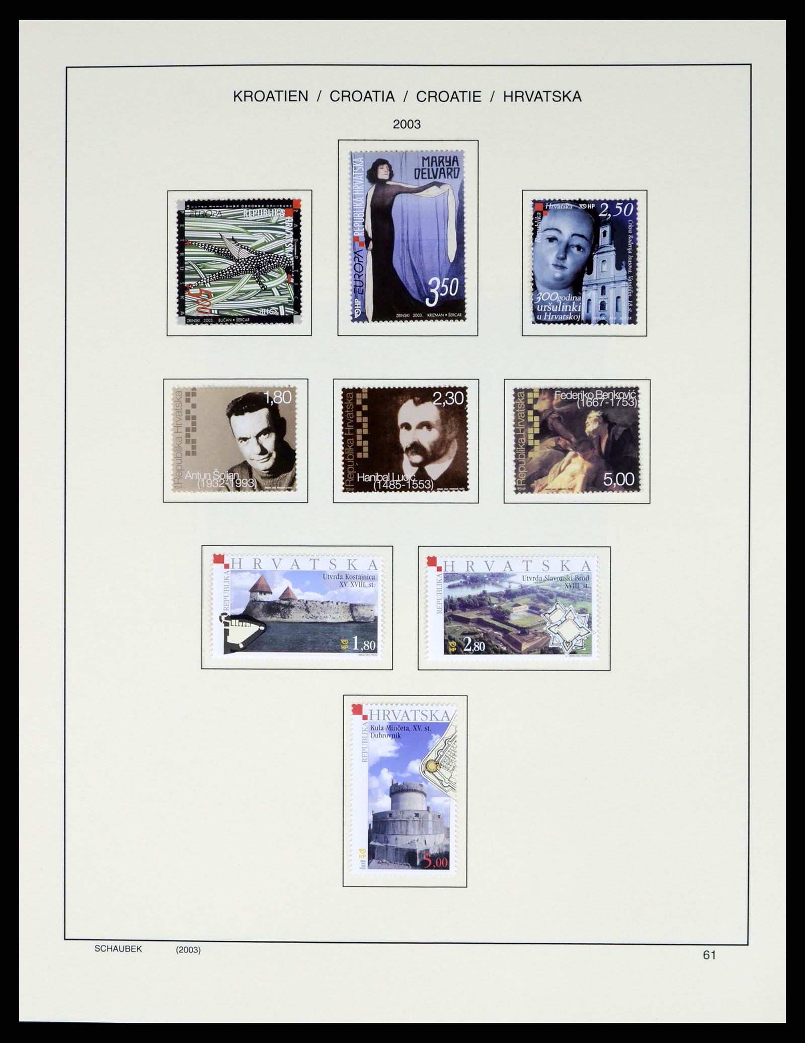 37701 080 - Postzegelverzameling 37701 Kroatië 1941-2014.